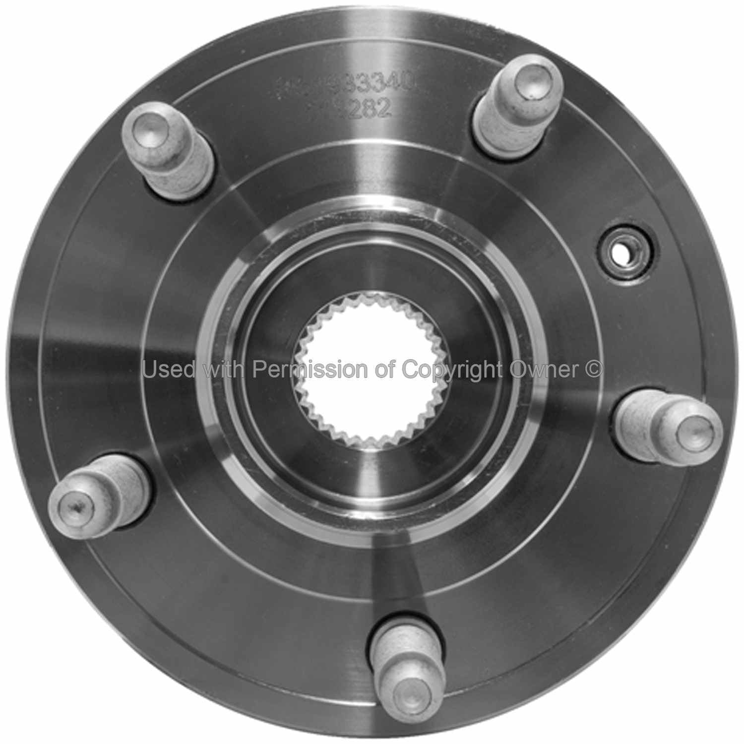 Front View of Rear Wheel Bearing and Hub Assembly MPA WH513282