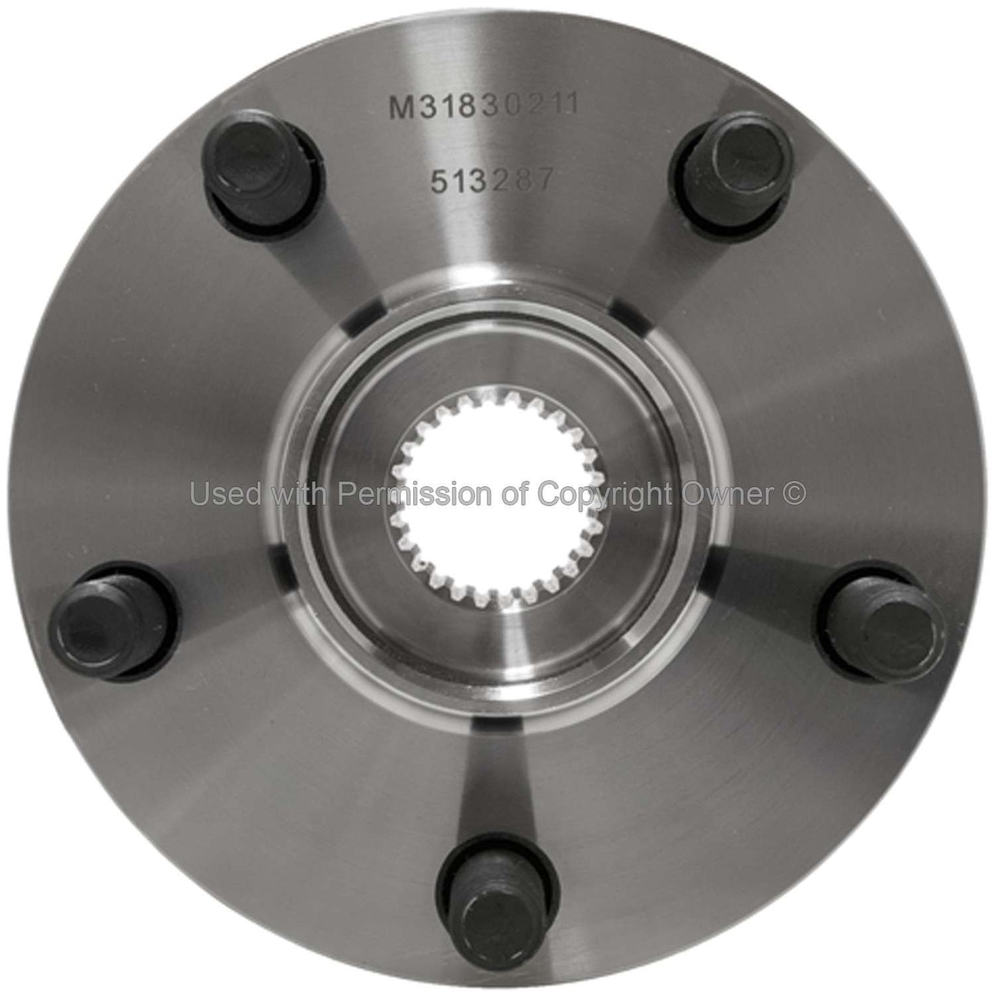 Front View of Front Wheel Bearing and Hub Assembly MPA WH513287