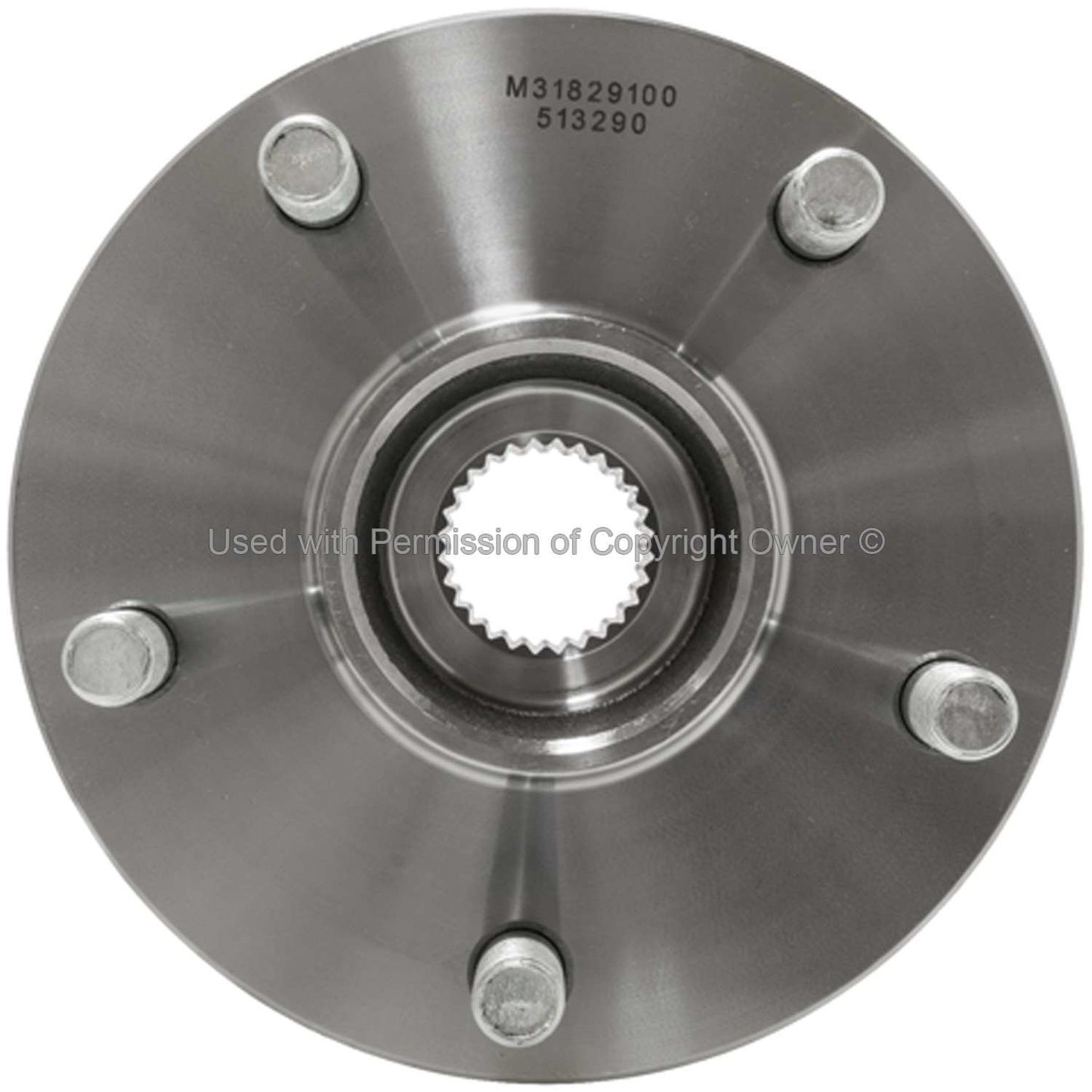 Front View of Rear Wheel Bearing and Hub Assembly MPA WH513290