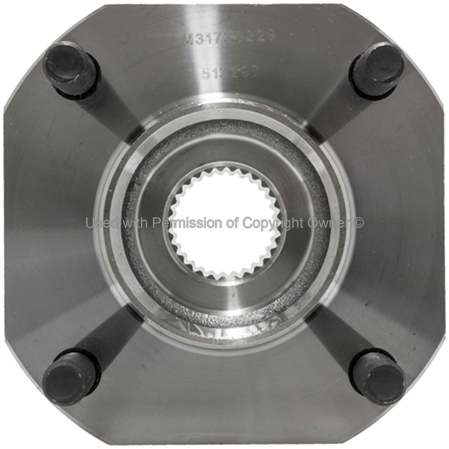 Front View of Front Wheel Bearing and Hub Assembly MPA WH513297