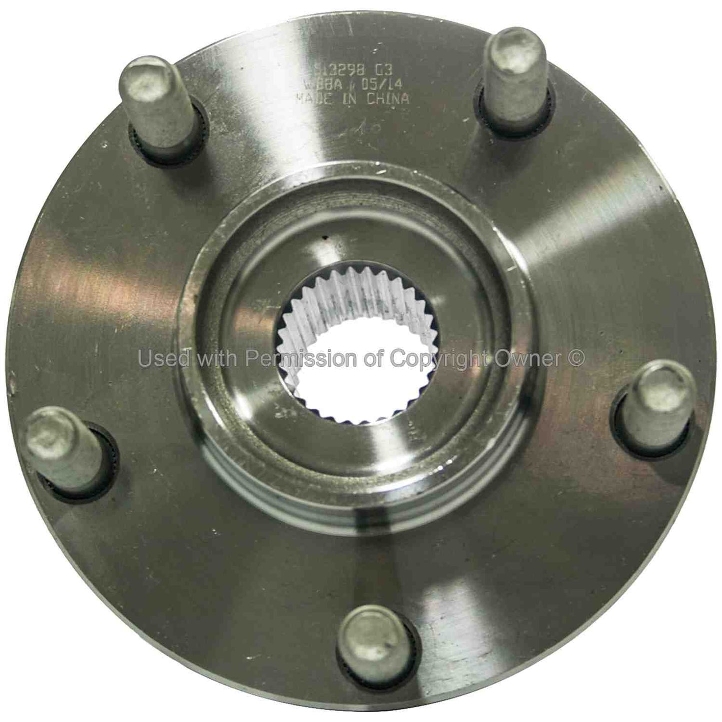 Front View of Front Wheel Bearing and Hub Assembly MPA WH513298