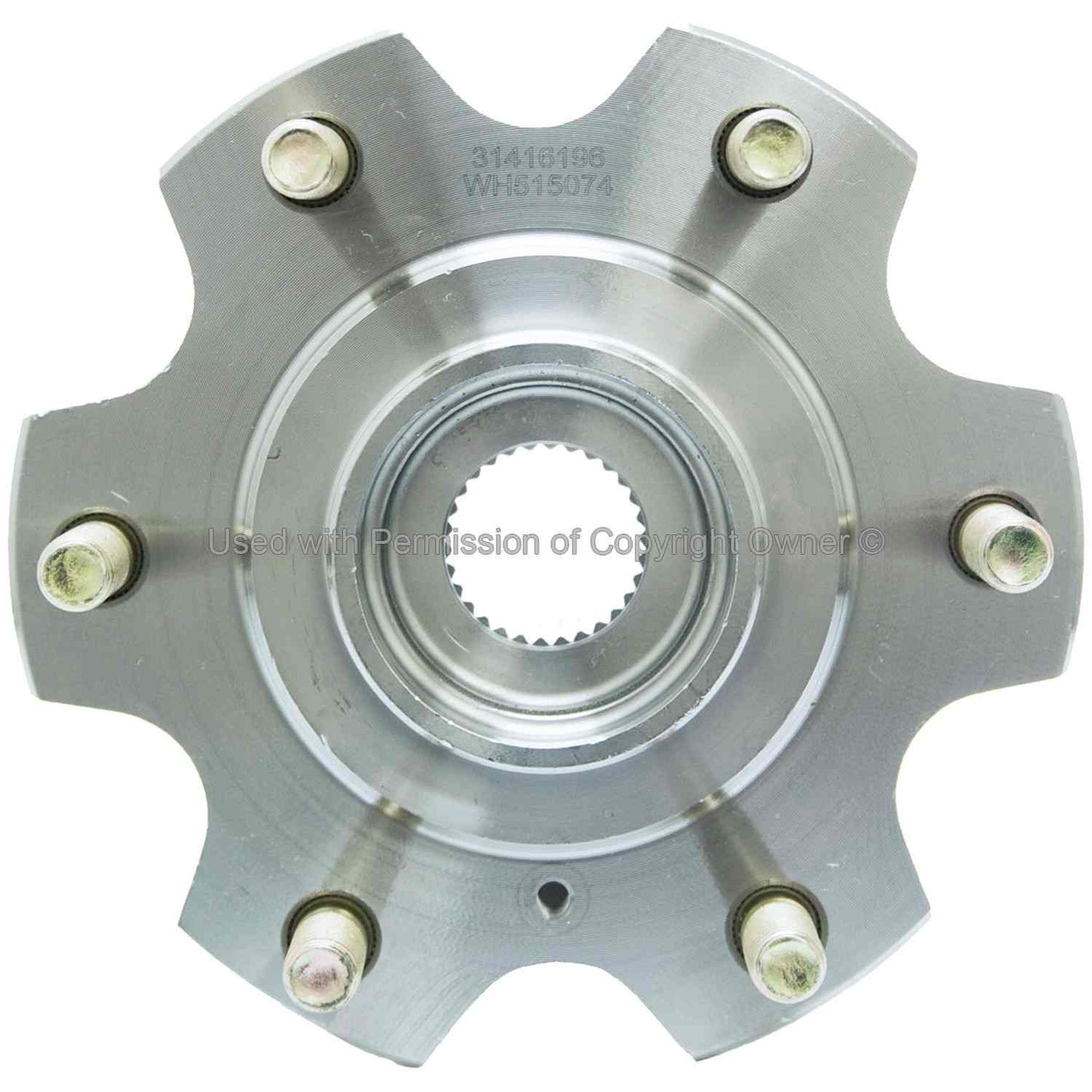 Front View of Front Wheel Bearing and Hub Assembly MPA WH515074