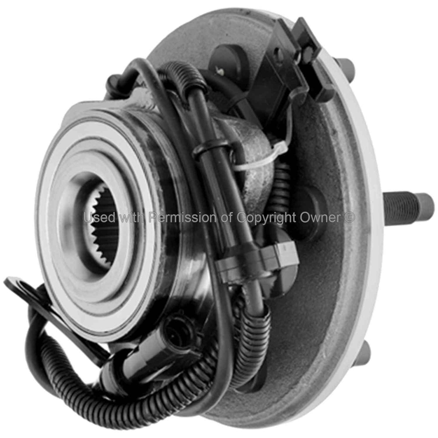 Side View of Front Wheel Bearing and Hub Assembly MPA WH515078