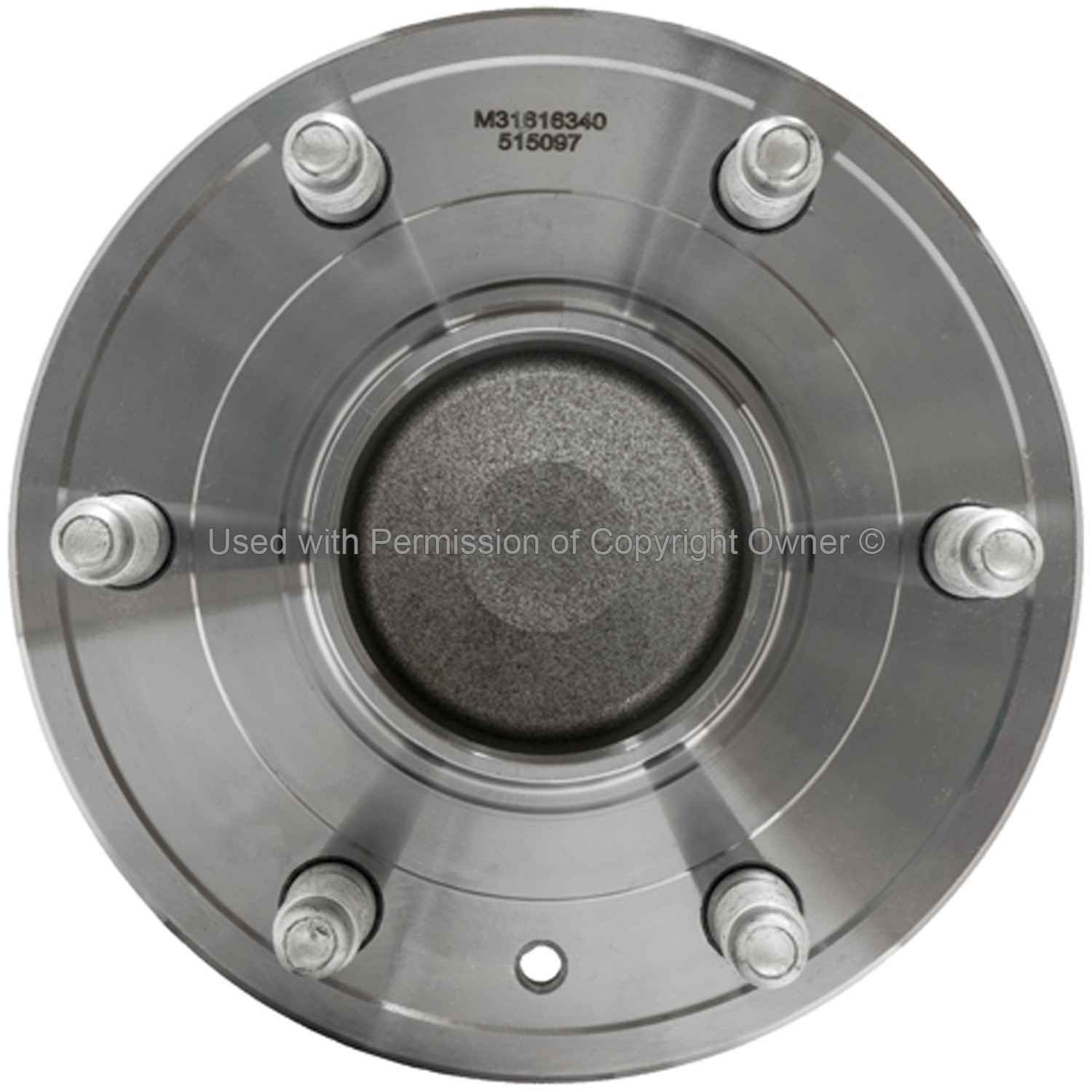 Front View of Front Wheel Bearing and Hub Assembly MPA WH515097