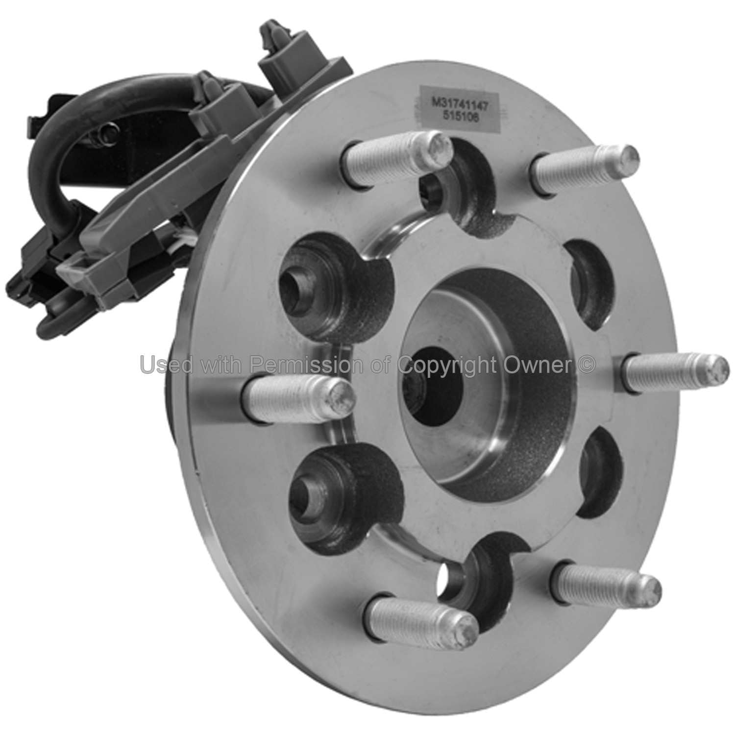 Angle View of Front Left Wheel Bearing and Hub Assembly MPA WH515106