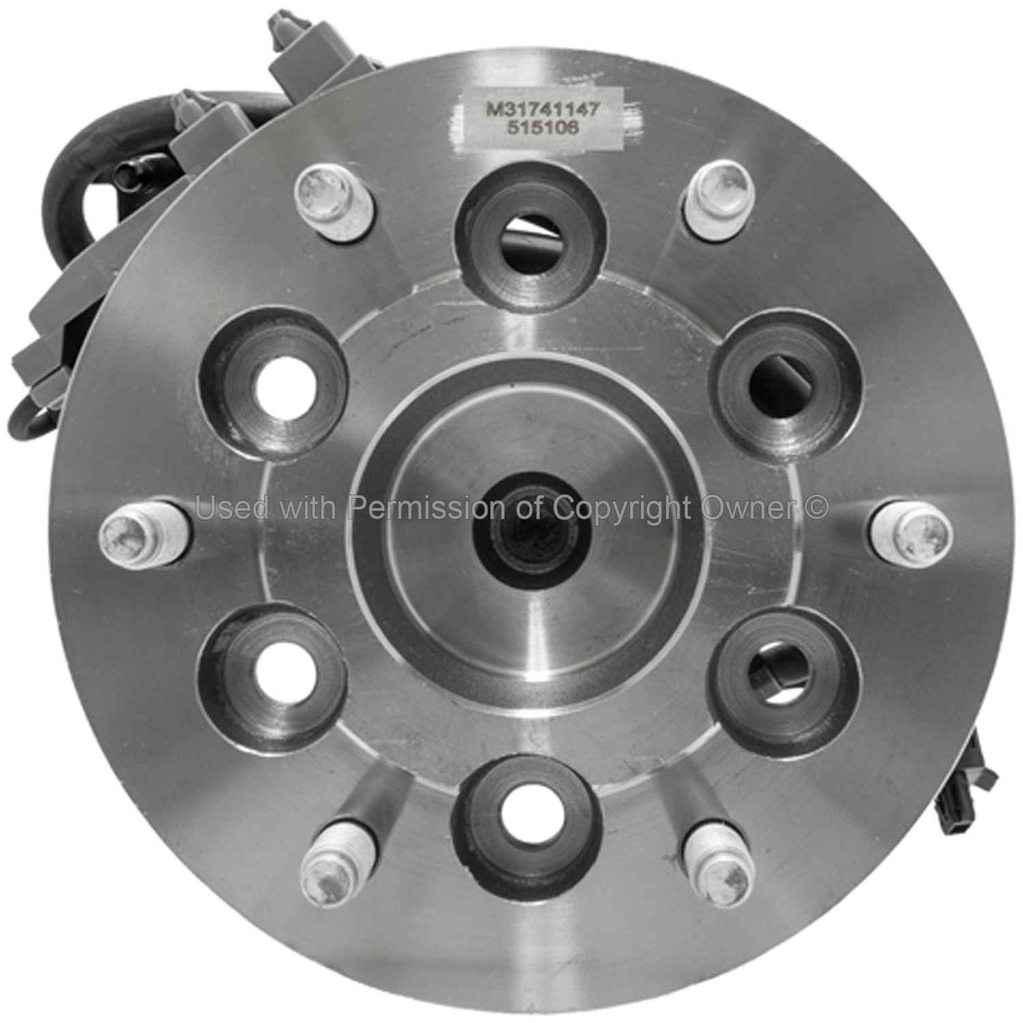 Front View of Front Left Wheel Bearing and Hub Assembly MPA WH515106