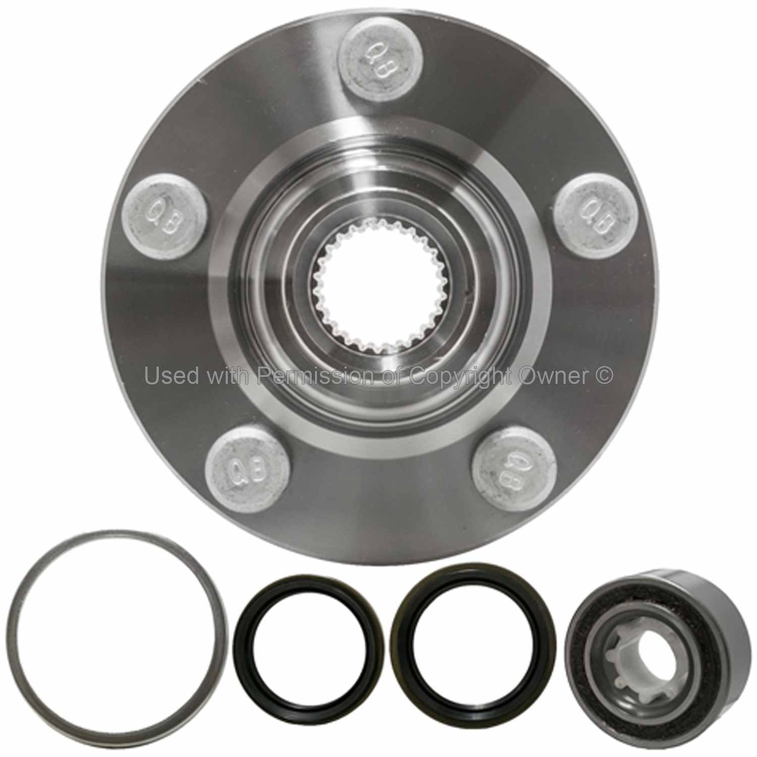 Back View of Front Wheel Hub Repair Kit MPA WH518506