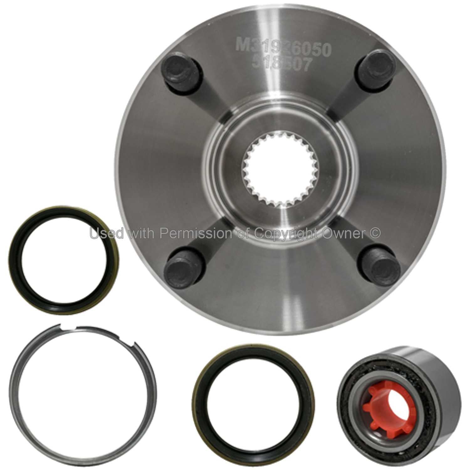 Front View of Front Wheel Hub Repair Kit MPA WH518507