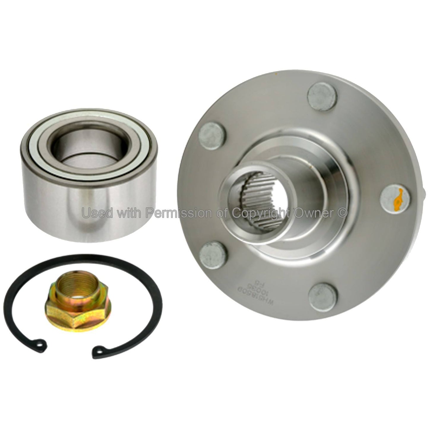 Back View of Front Wheel Hub Repair Kit MPA WH518509