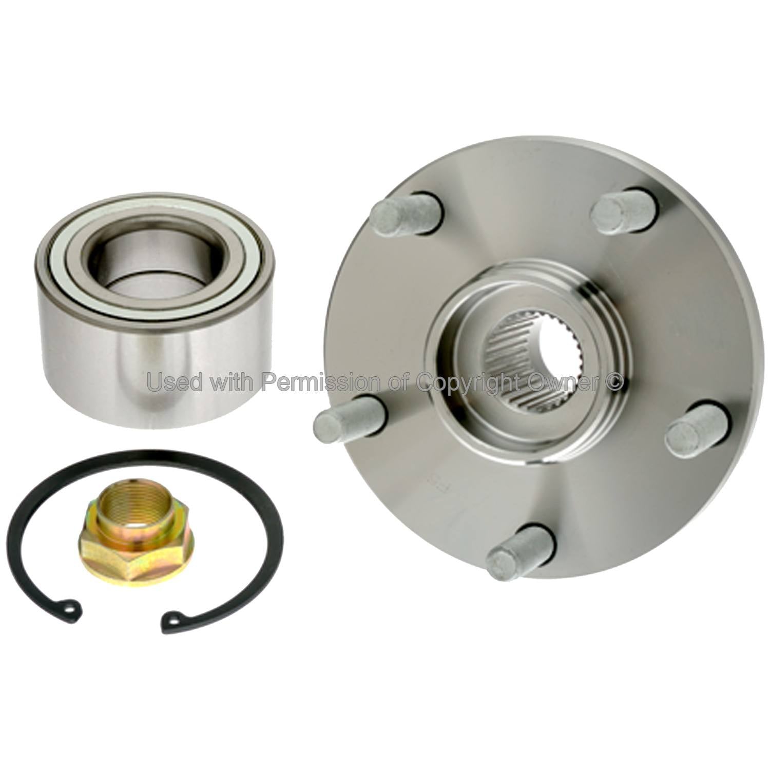 Front View of Front Wheel Hub Repair Kit MPA WH518509