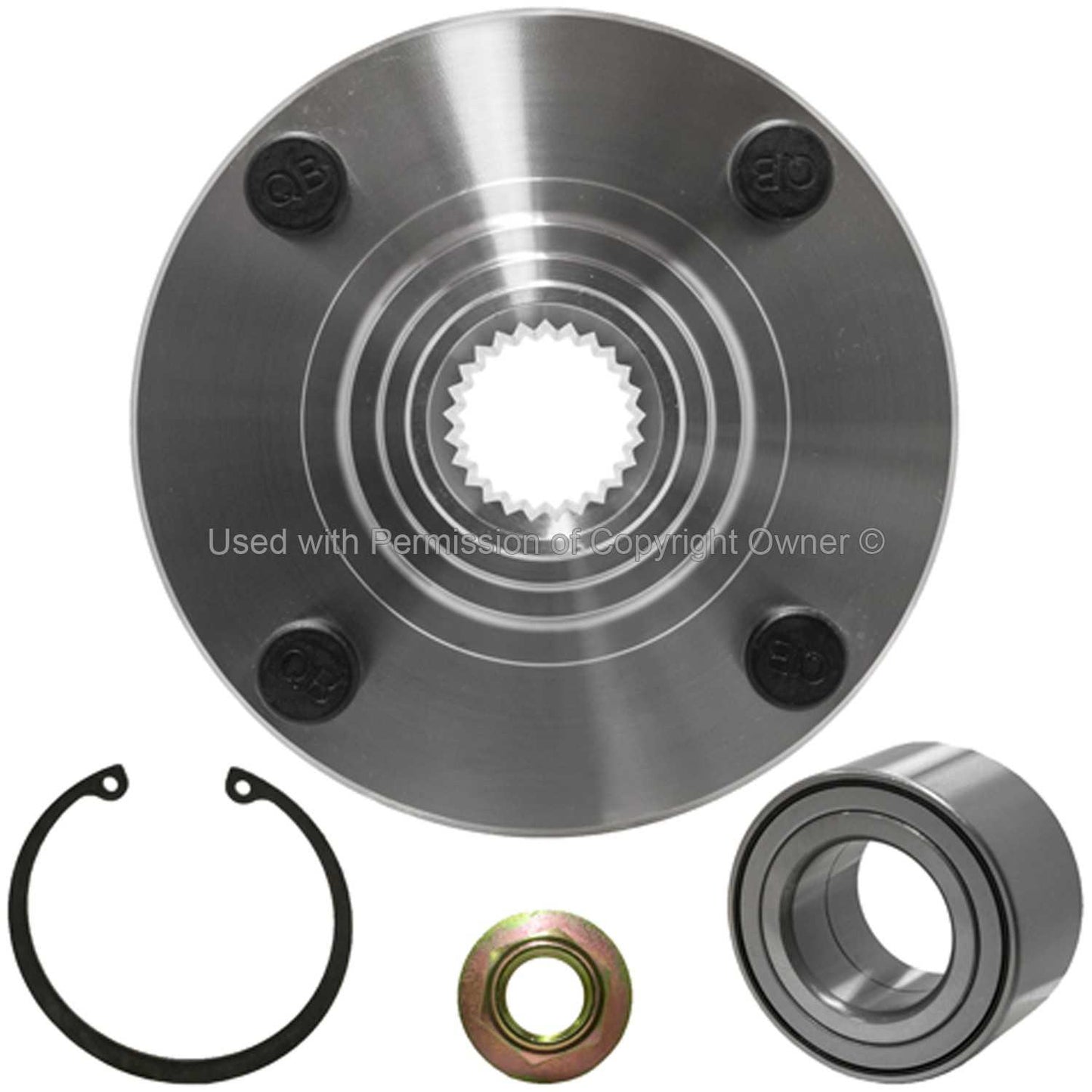 Back View of Front Wheel Hub Repair Kit MPA WH518510