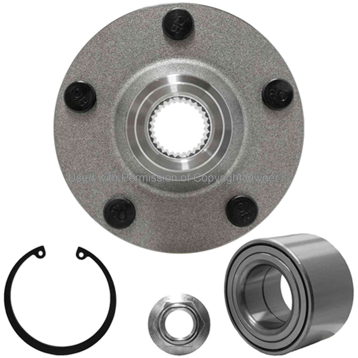 Back View of Front Wheel Hub Repair Kit MPA WH518515