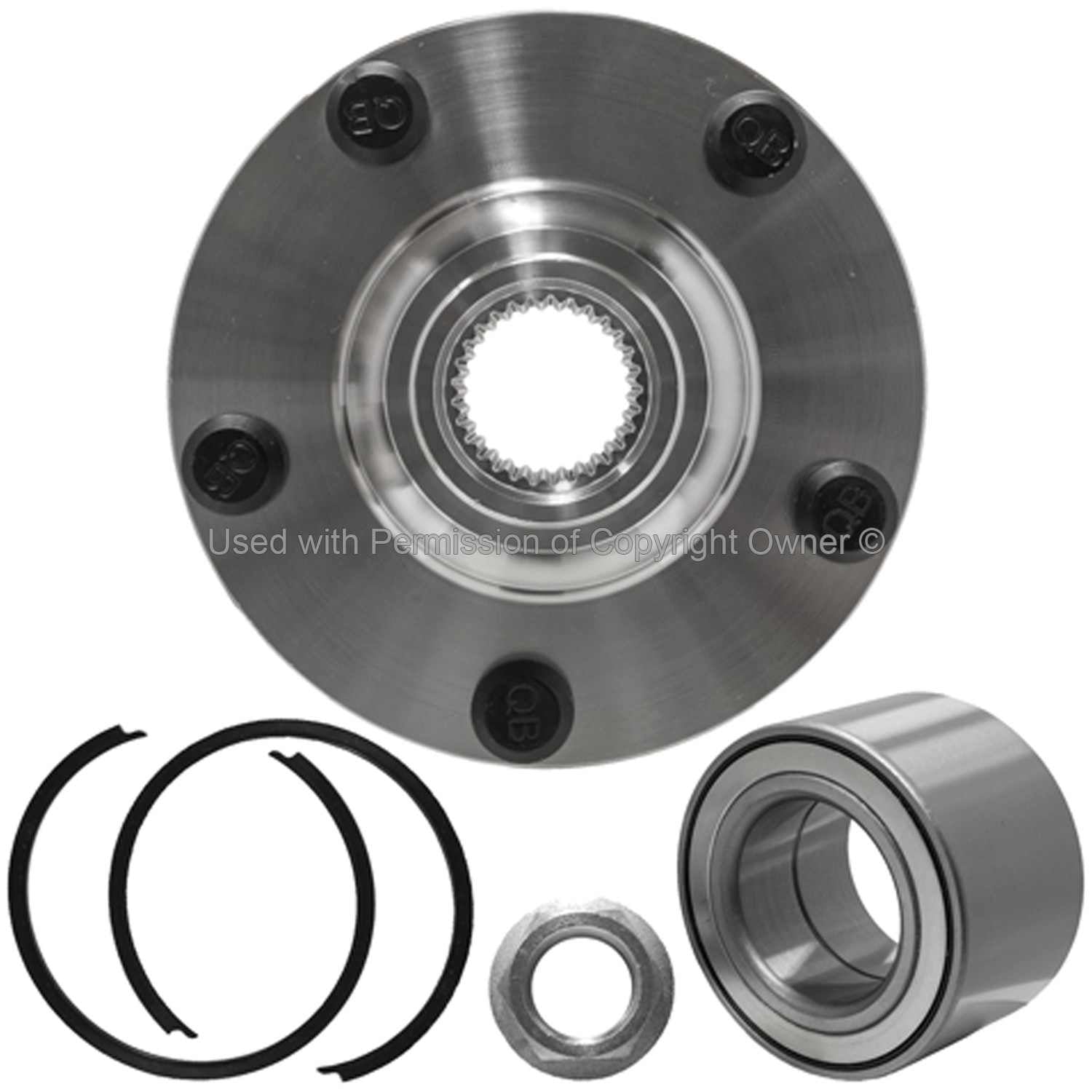 Back View of Front Wheel Hub Repair Kit MPA WH518516