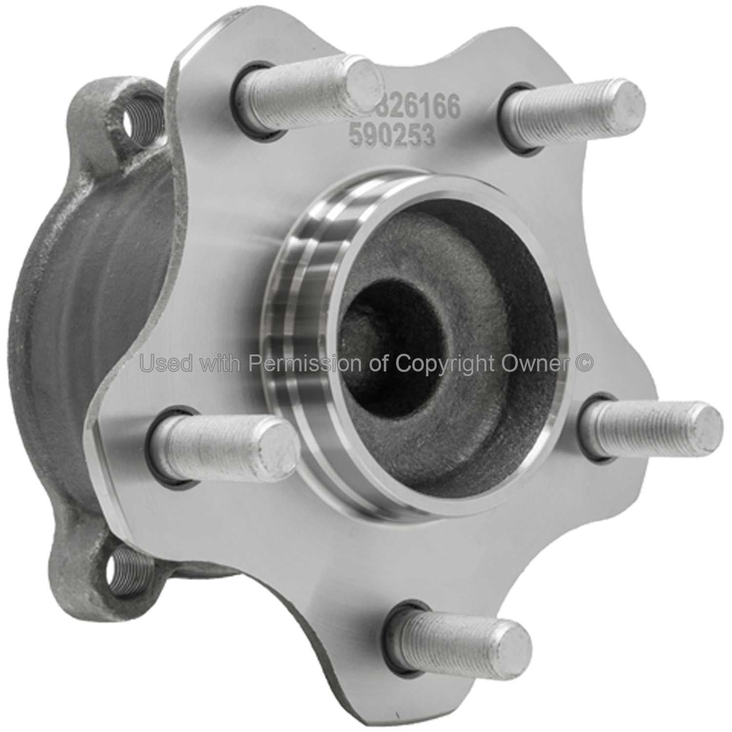 Angle View of Rear Wheel Bearing and Hub Assembly MPA WH590253