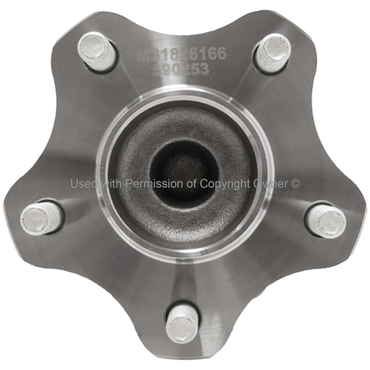 Front View of Rear Wheel Bearing and Hub Assembly MPA WH590253