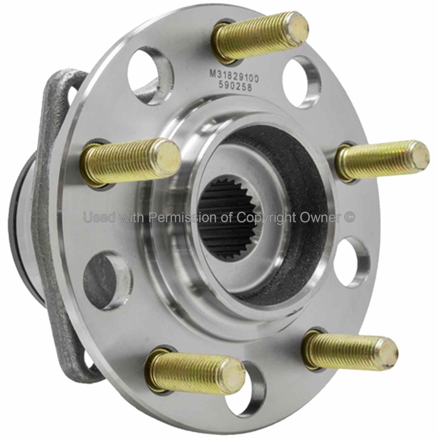 Angle View of Rear Wheel Bearing and Hub Assembly MPA WH590258