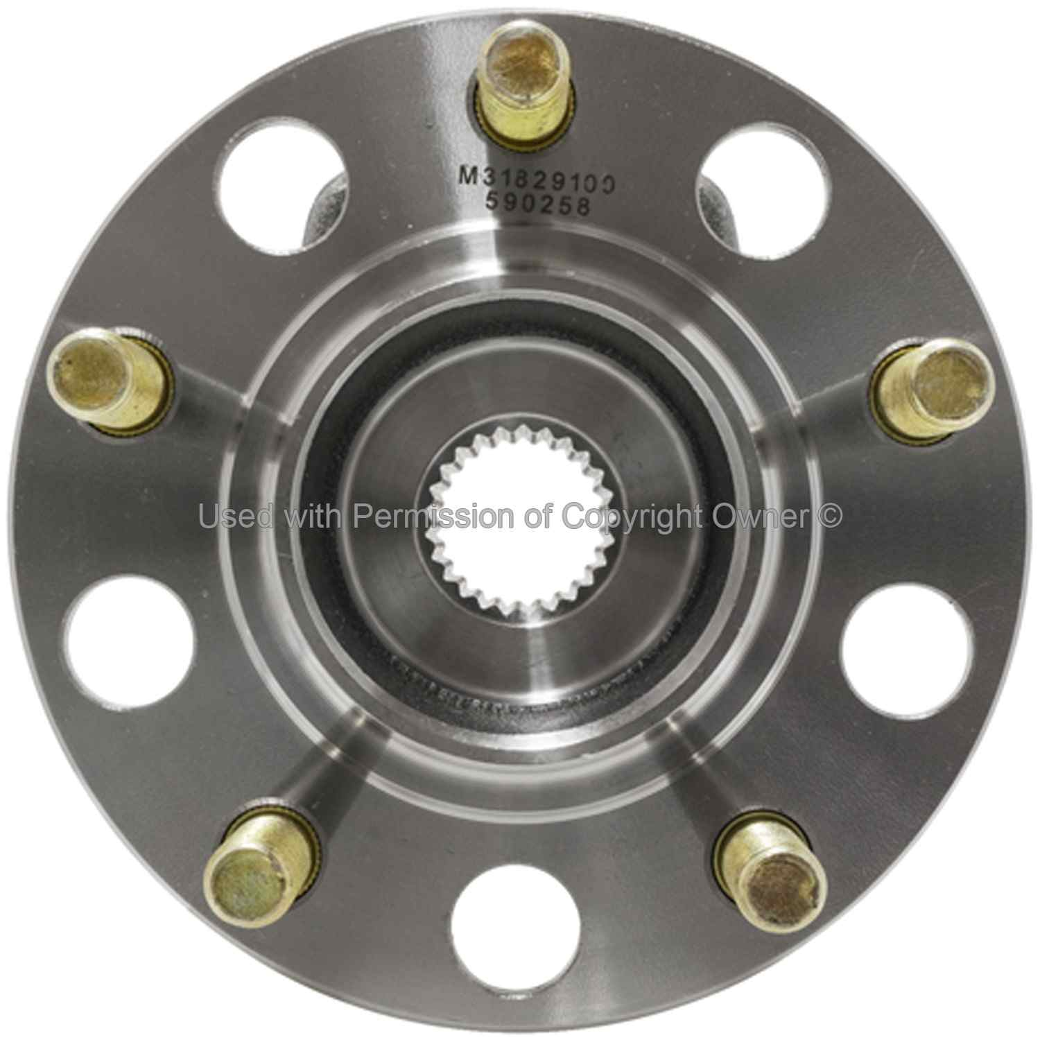 Front View of Rear Wheel Bearing and Hub Assembly MPA WH590258