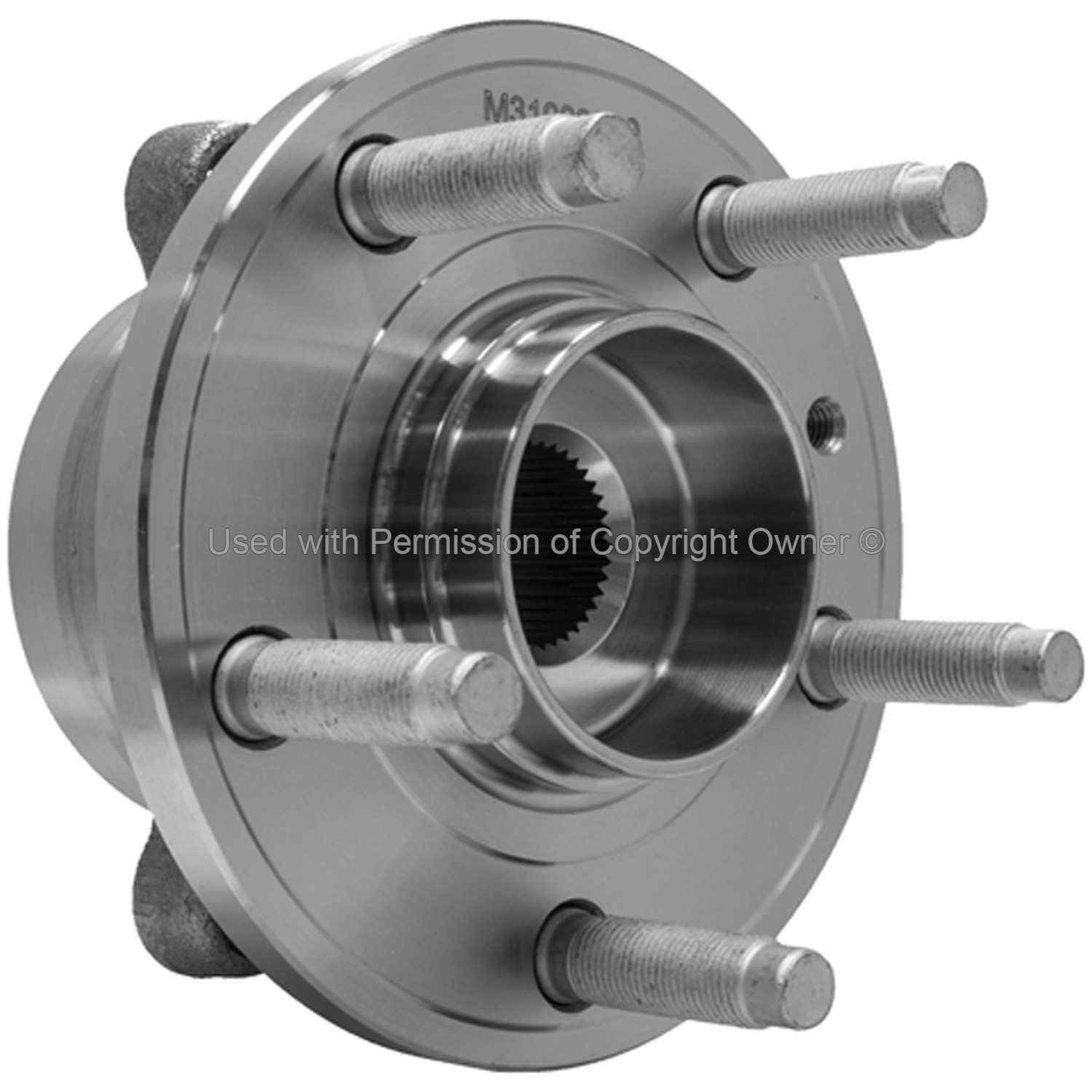 Angle View of Rear Wheel Bearing and Hub Assembly MPA WH590446