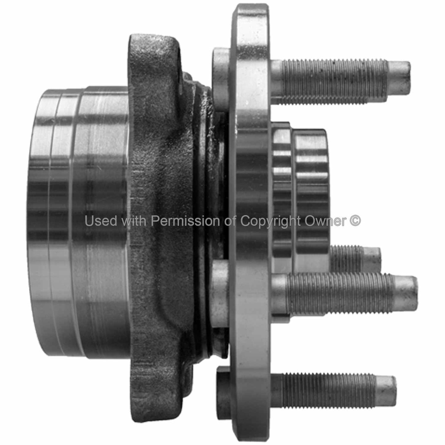 Side View of Rear Wheel Bearing and Hub Assembly MPA WH590446