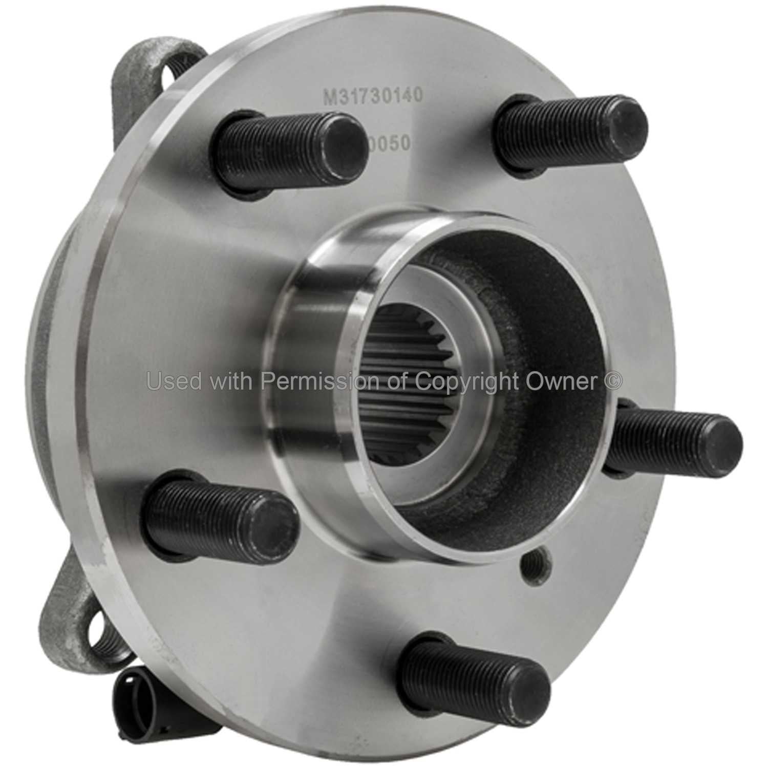 Angle View of Rear Wheel Bearing and Hub Assembly MPA WH590501