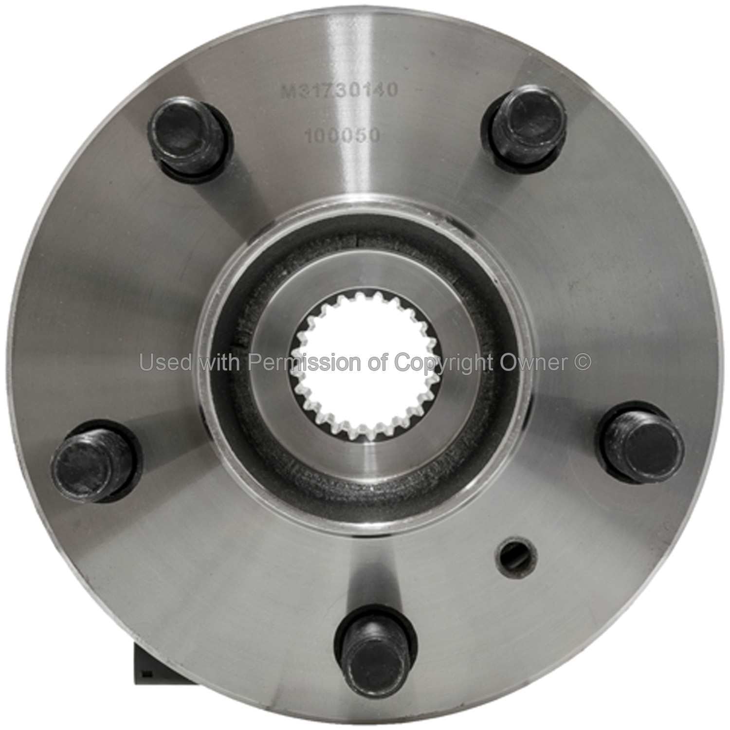 Front View of Rear Wheel Bearing and Hub Assembly MPA WH590501