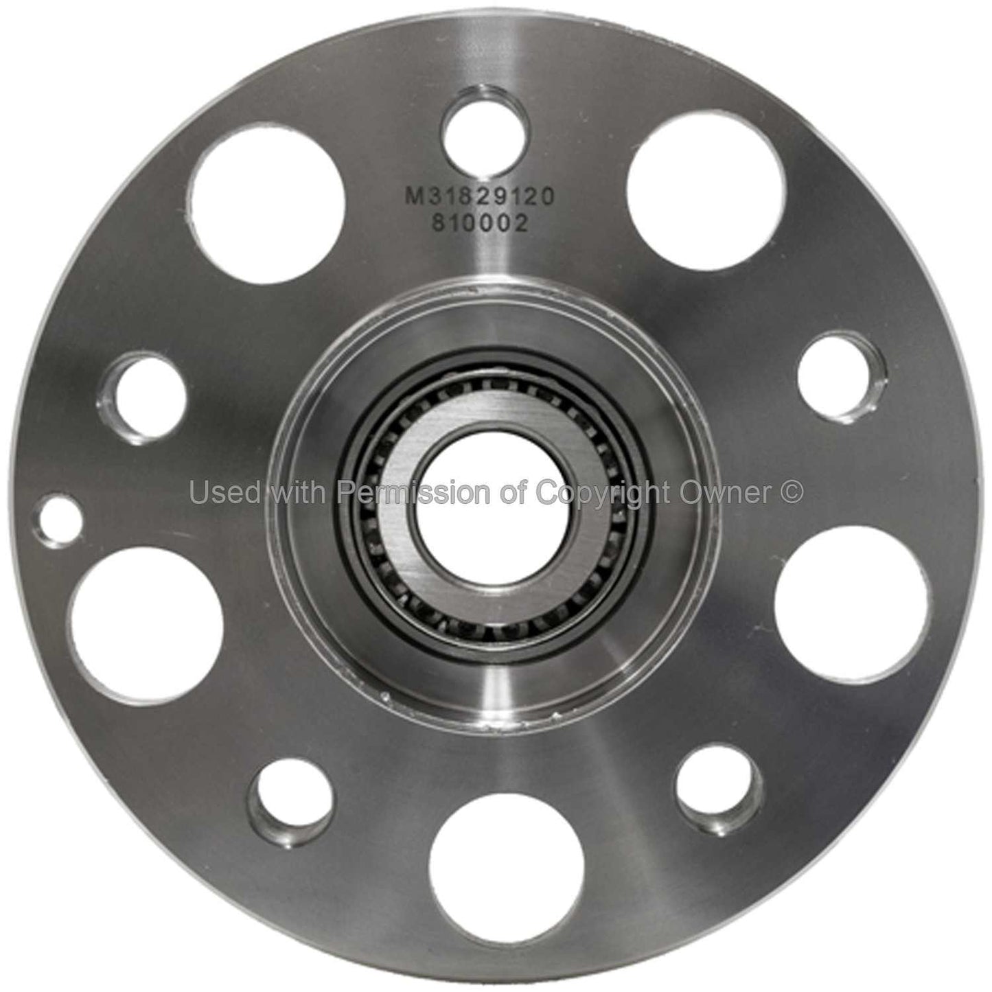 Front View of Front Wheel Bearing and Hub Assembly MPA WH810002