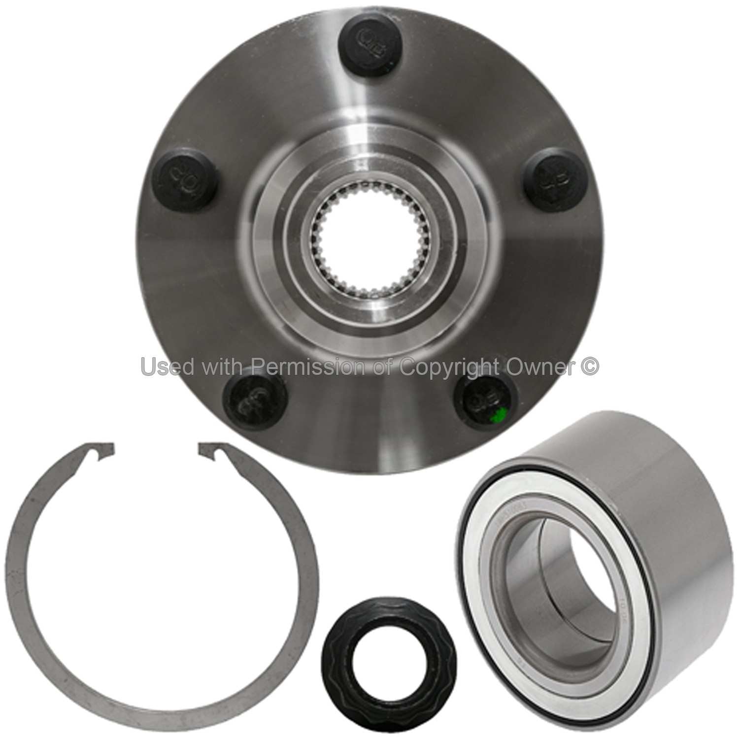 Back View of Front Wheel Hub Repair Kit MPA WH930400K