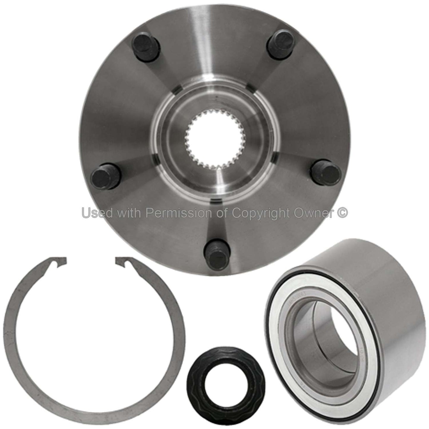 Front View of Front Wheel Hub Repair Kit MPA WH930400K