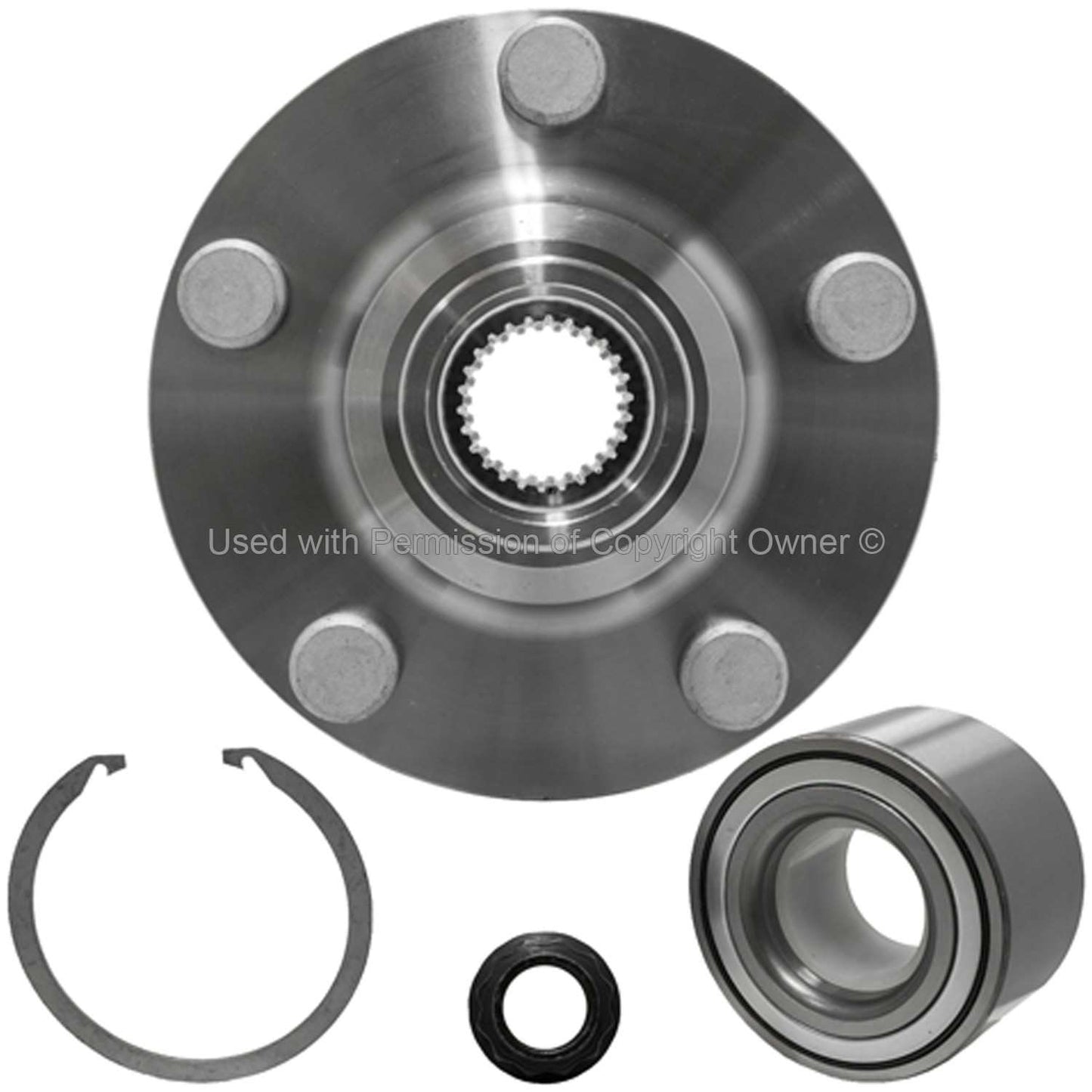 Back View of Front Wheel Hub Repair Kit MPA WH930402K