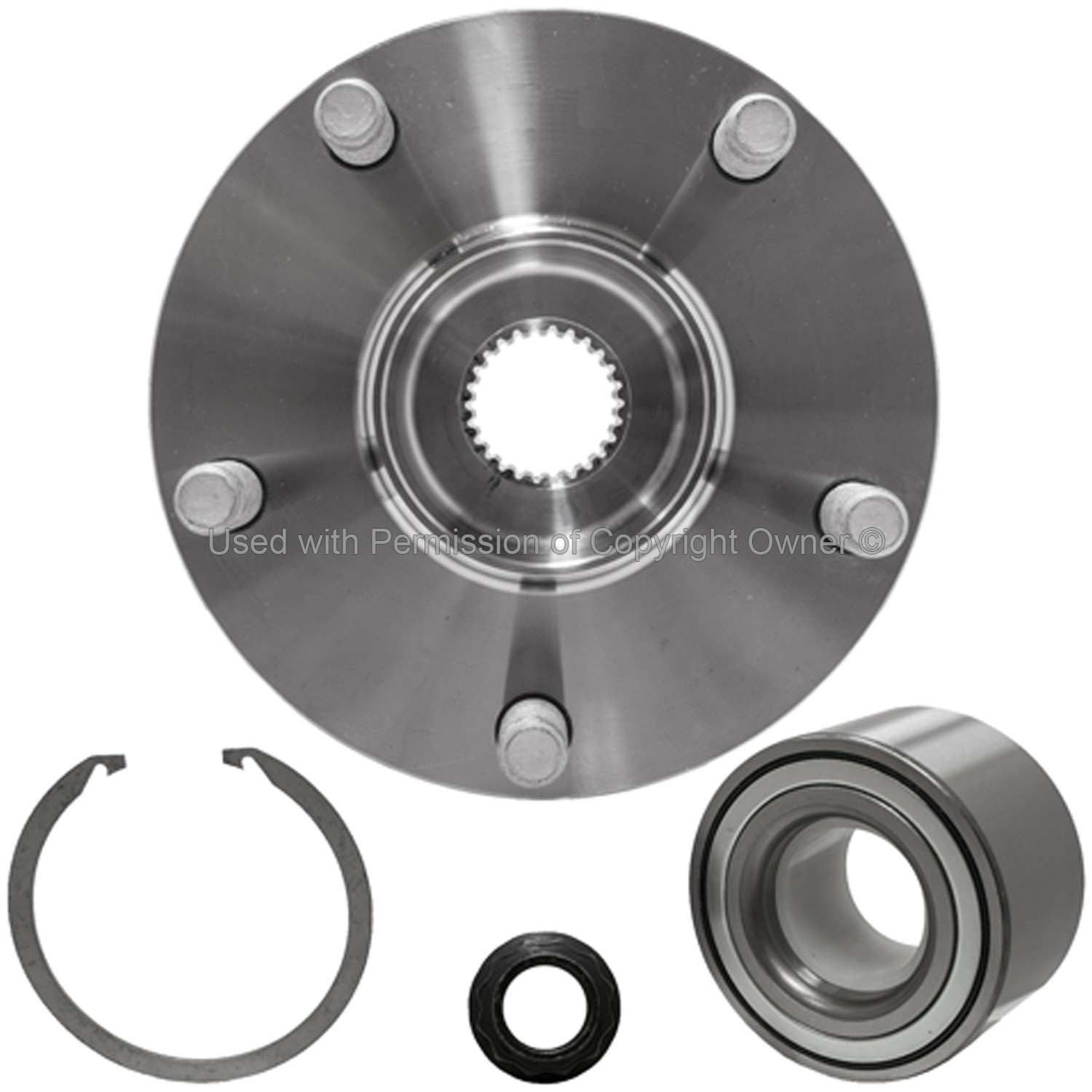 Front View of Front Wheel Hub Repair Kit MPA WH930402K