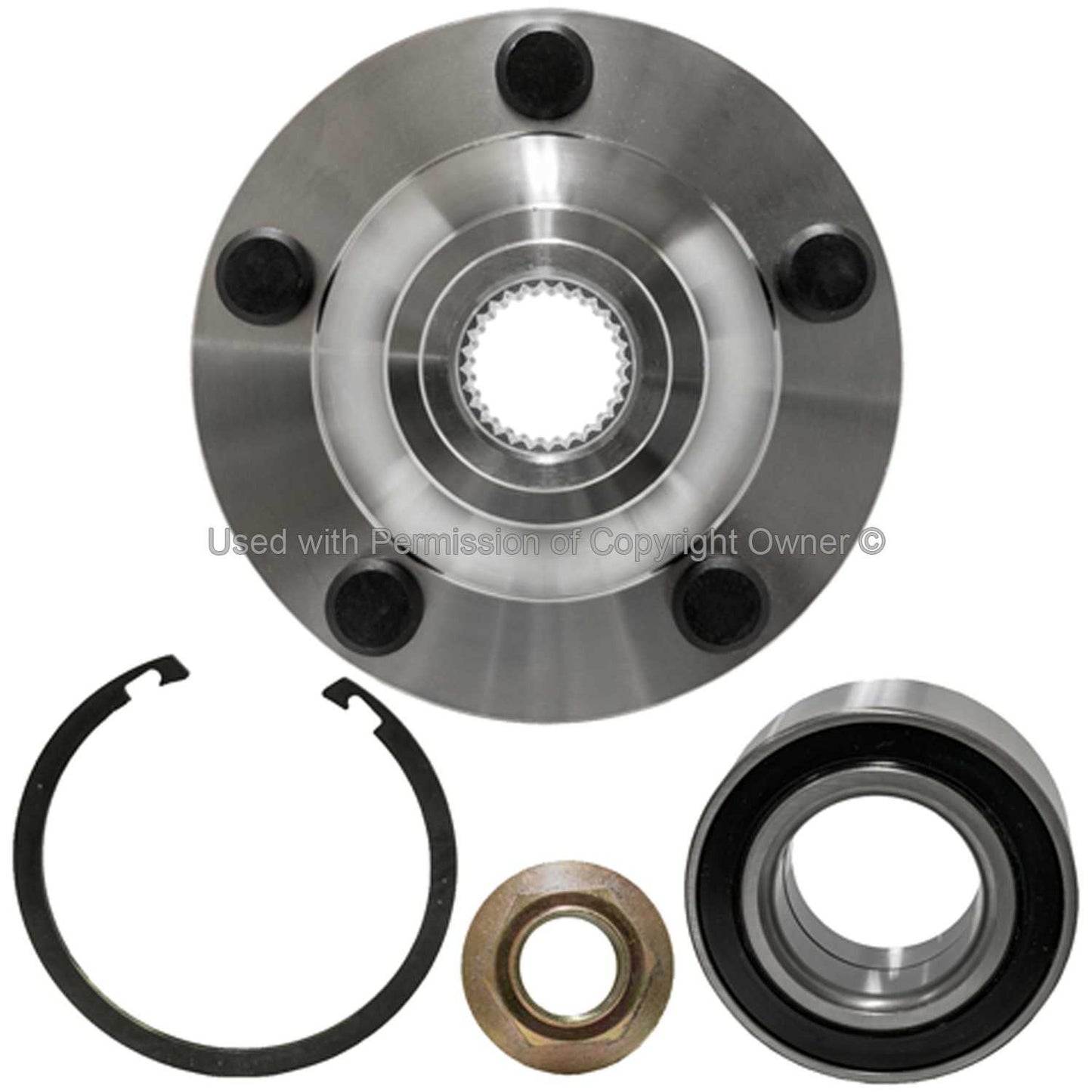 Back View of Front Wheel Hub Repair Kit MPA WH930553K