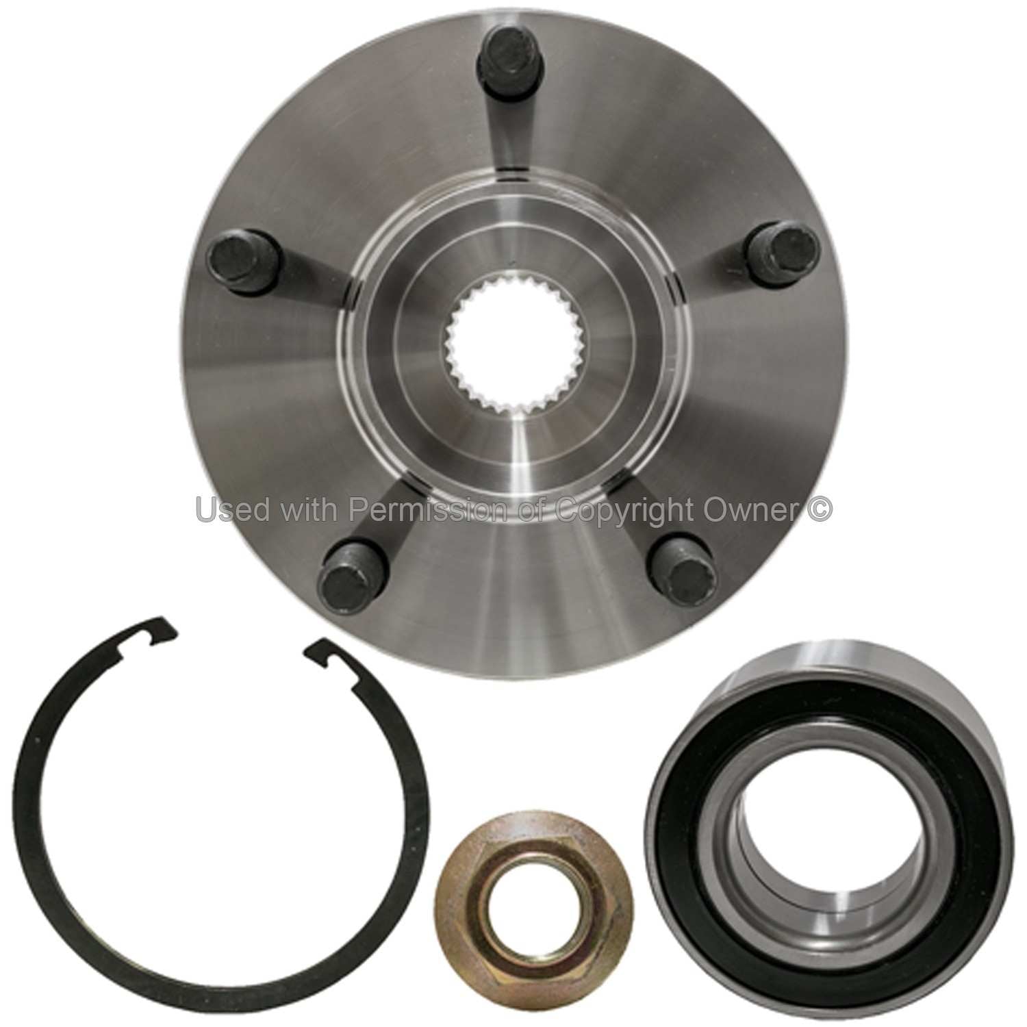 Front View of Front Wheel Hub Repair Kit MPA WH930553K