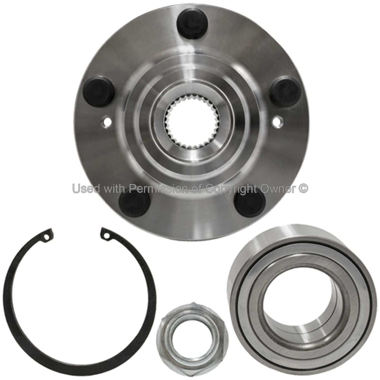 Back View of Front Wheel Hub Repair Kit MPA WH930580K