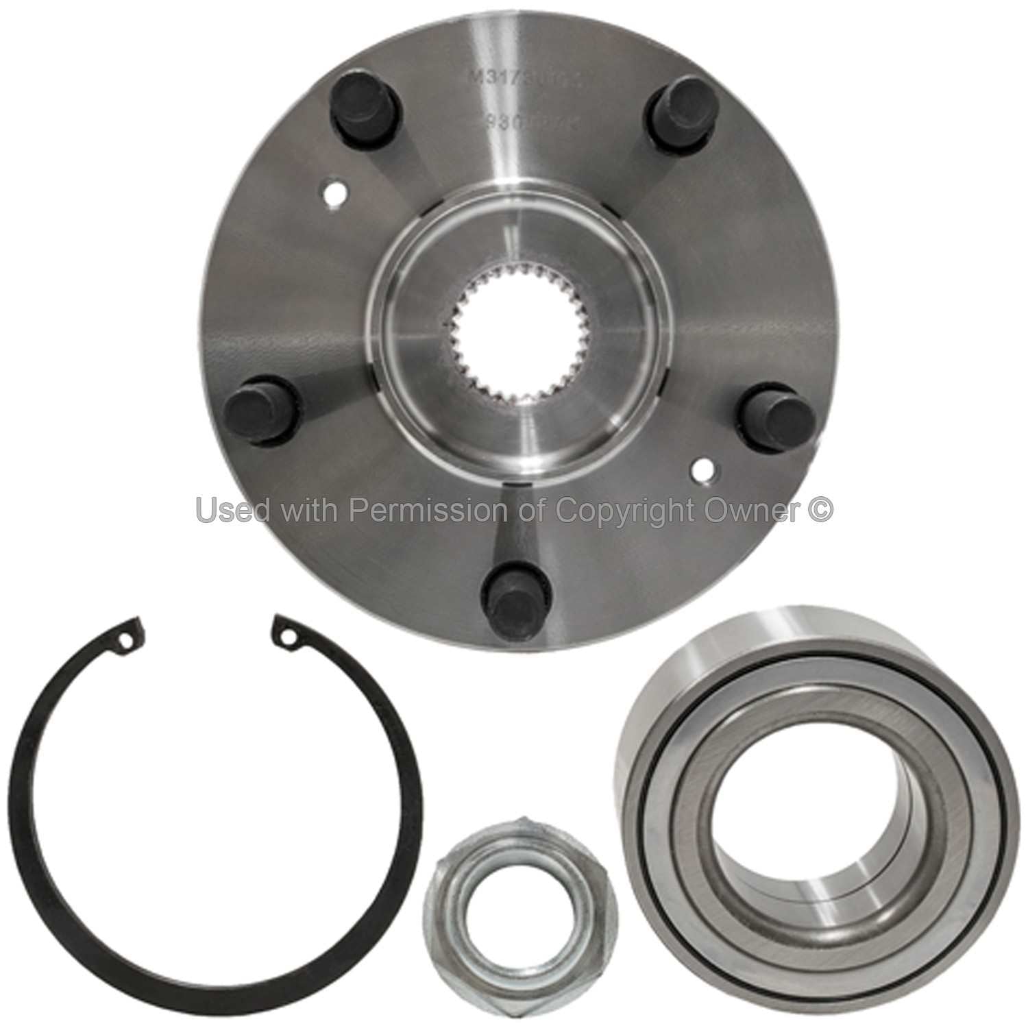 Front View of Front Wheel Hub Repair Kit MPA WH930580K