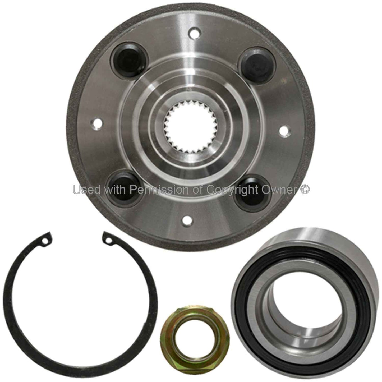 Back View of Front Wheel Hub Repair Kit MPA WH930588K