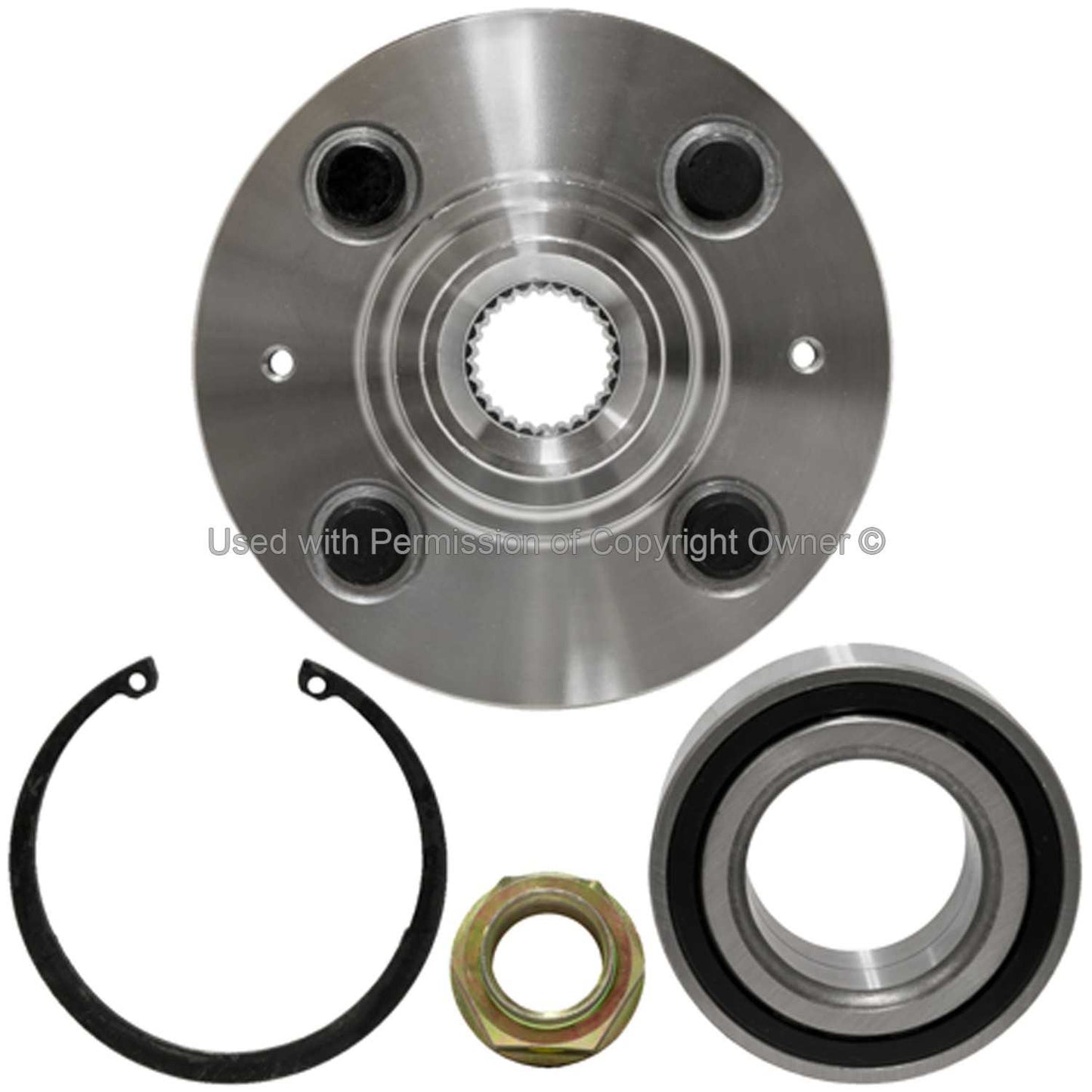 Back View of Front Wheel Hub Repair Kit MPA WH930589K