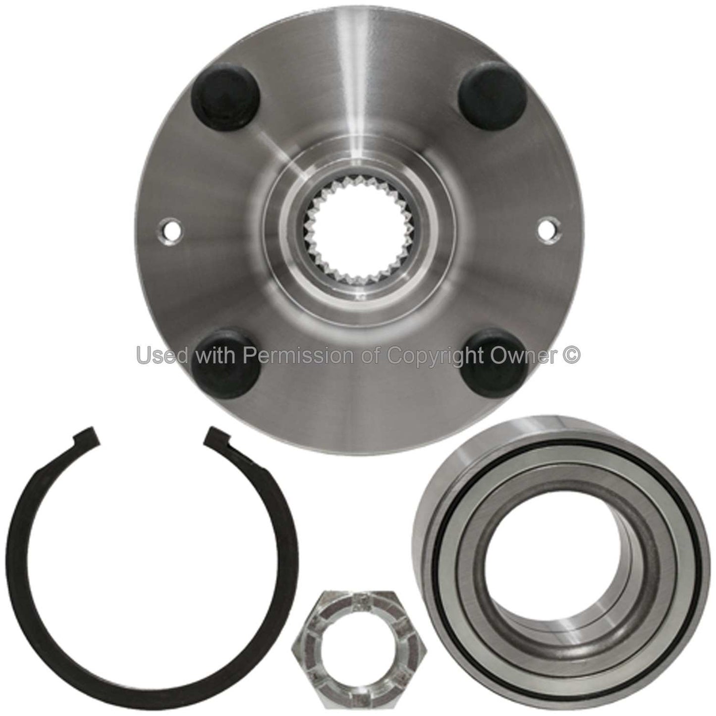 Back View of Front Wheel Hub Repair Kit MPA WH930592K