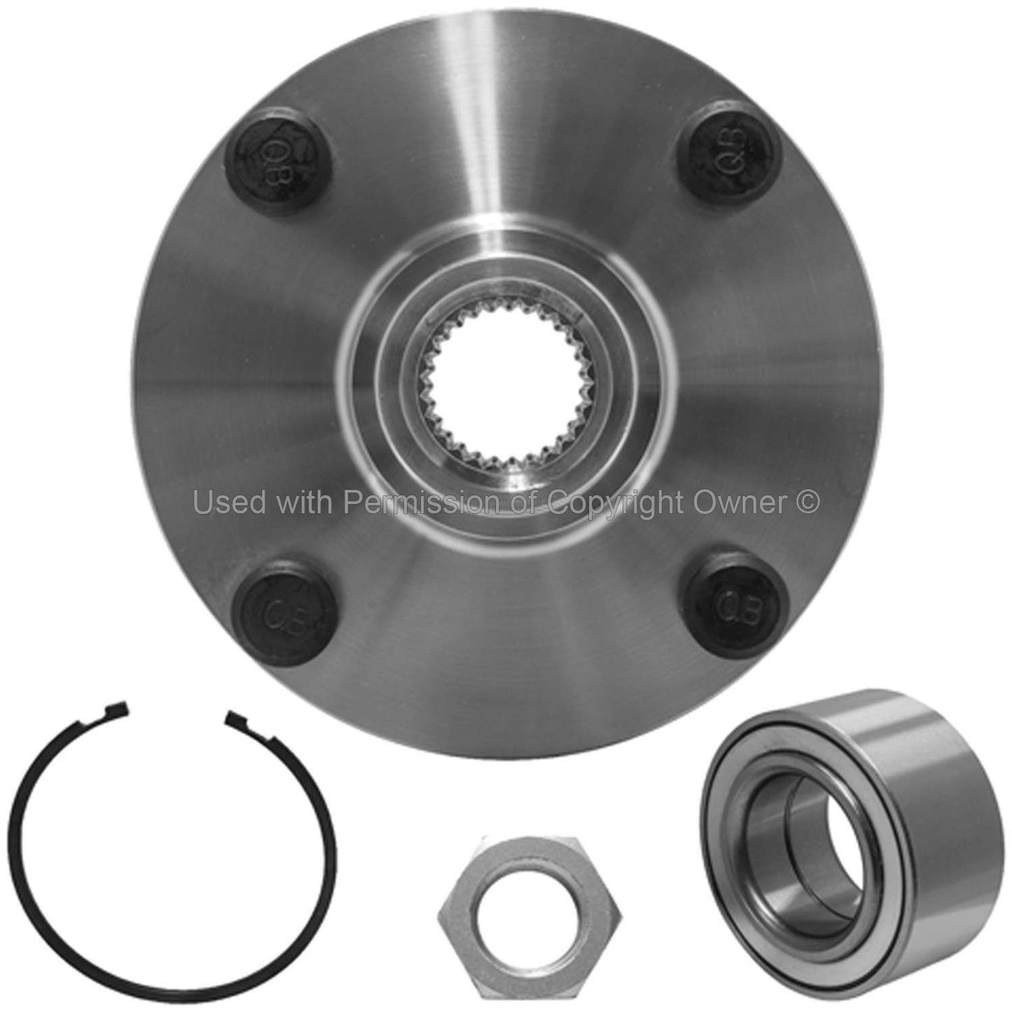 Back View of Front Wheel Hub Repair Kit MPA WH930705K