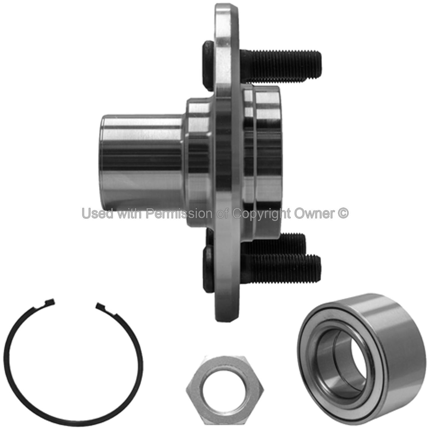 Side View of Front Wheel Hub Repair Kit MPA WH930705K