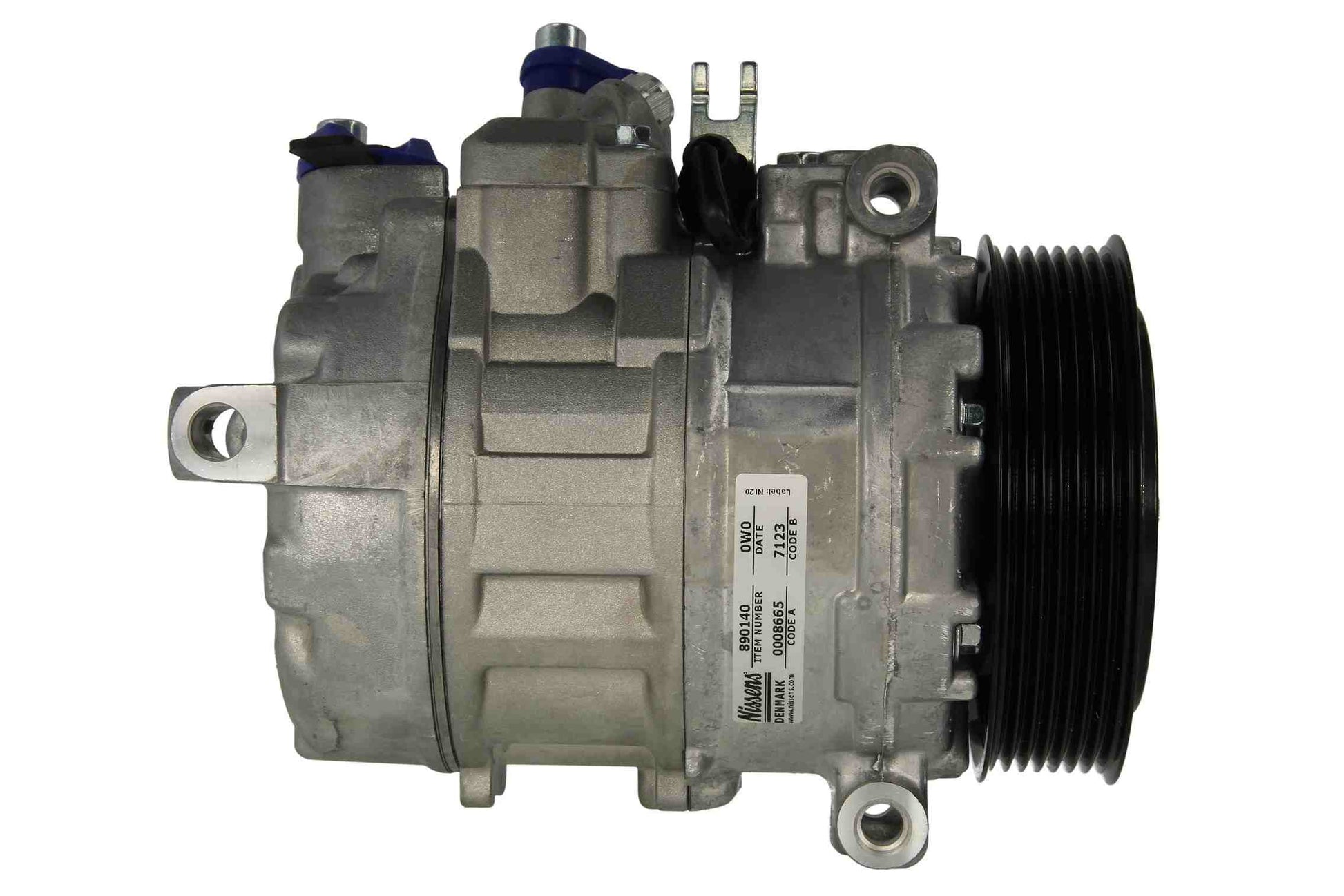 Back View of A/C Compressor NISSENS 890140