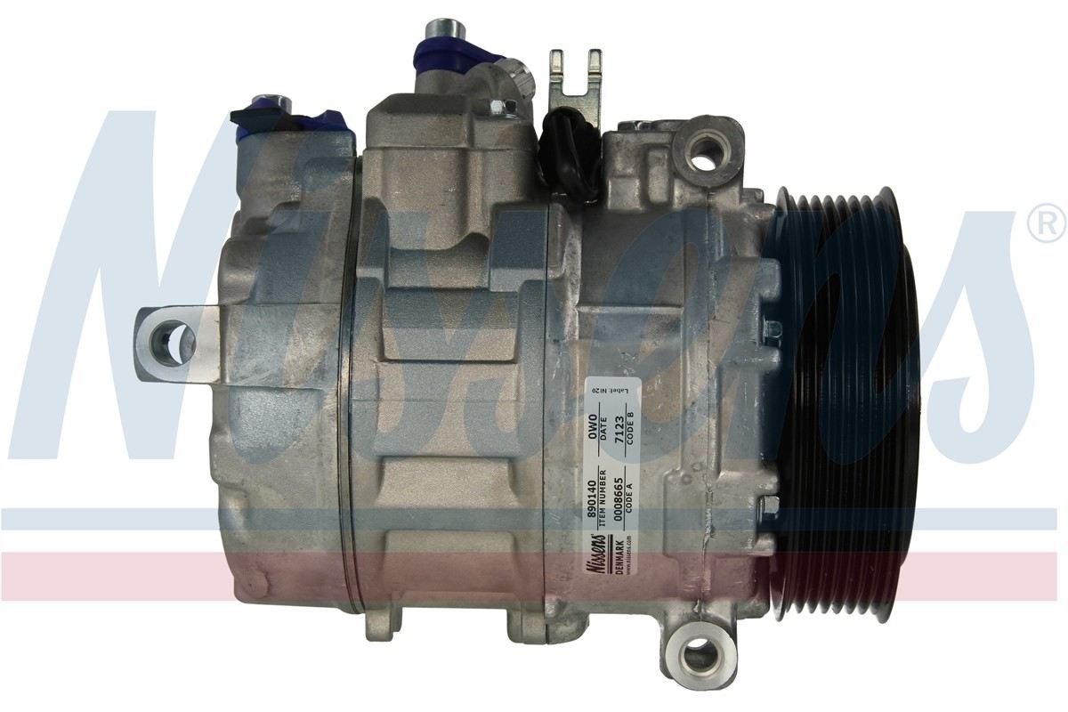 Right View of A/C Compressor NISSENS 890140