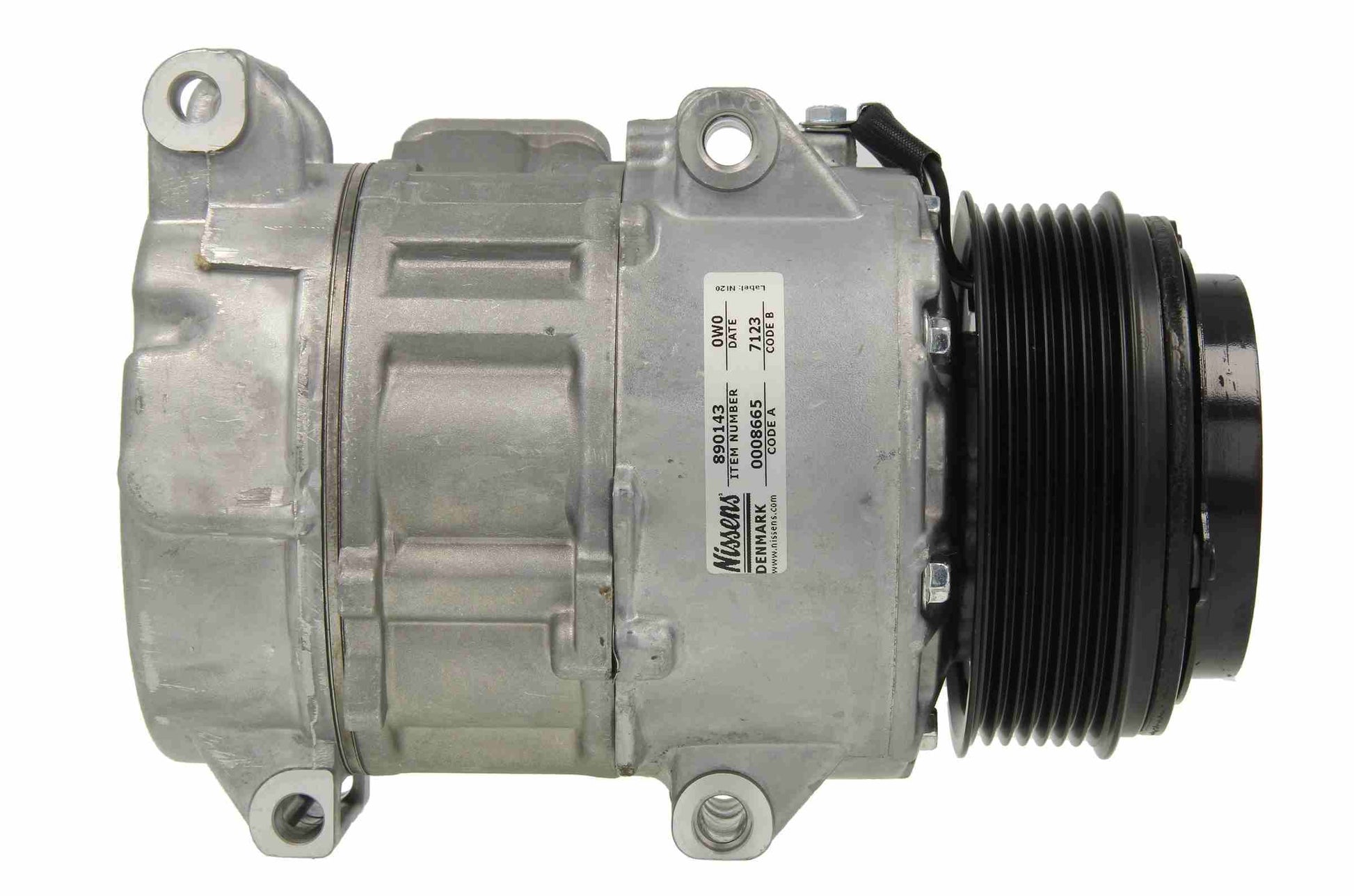 Back View of A/C Compressor NISSENS 890143