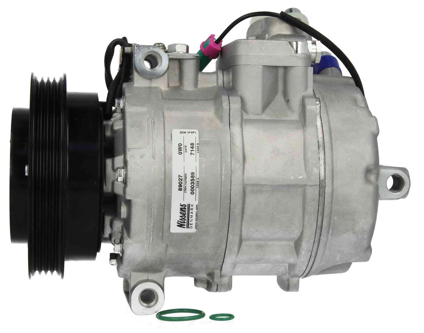 Angle View of A/C Compressor NISSENS 89027