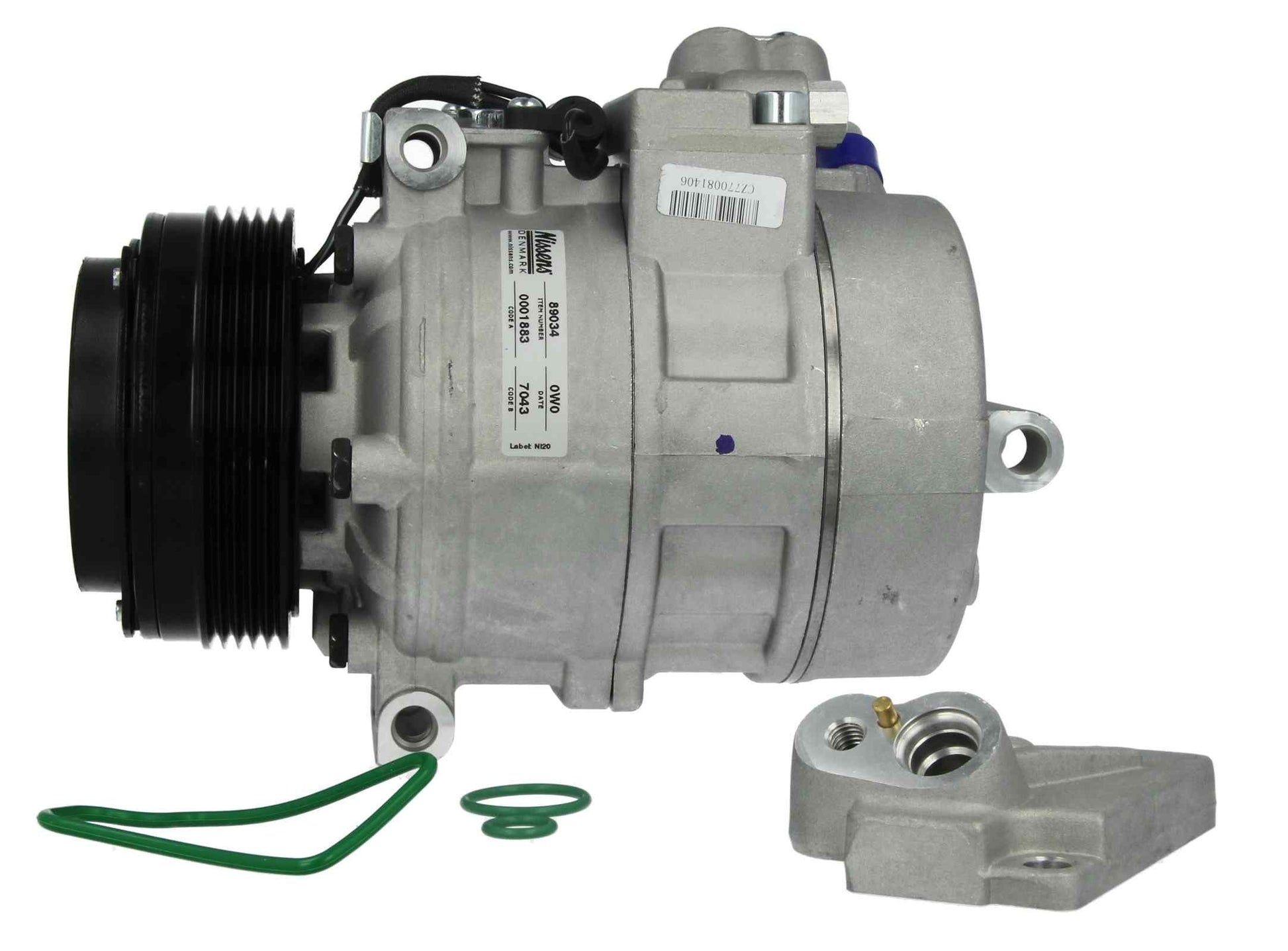 Angle View of A/C Compressor NISSENS 89034