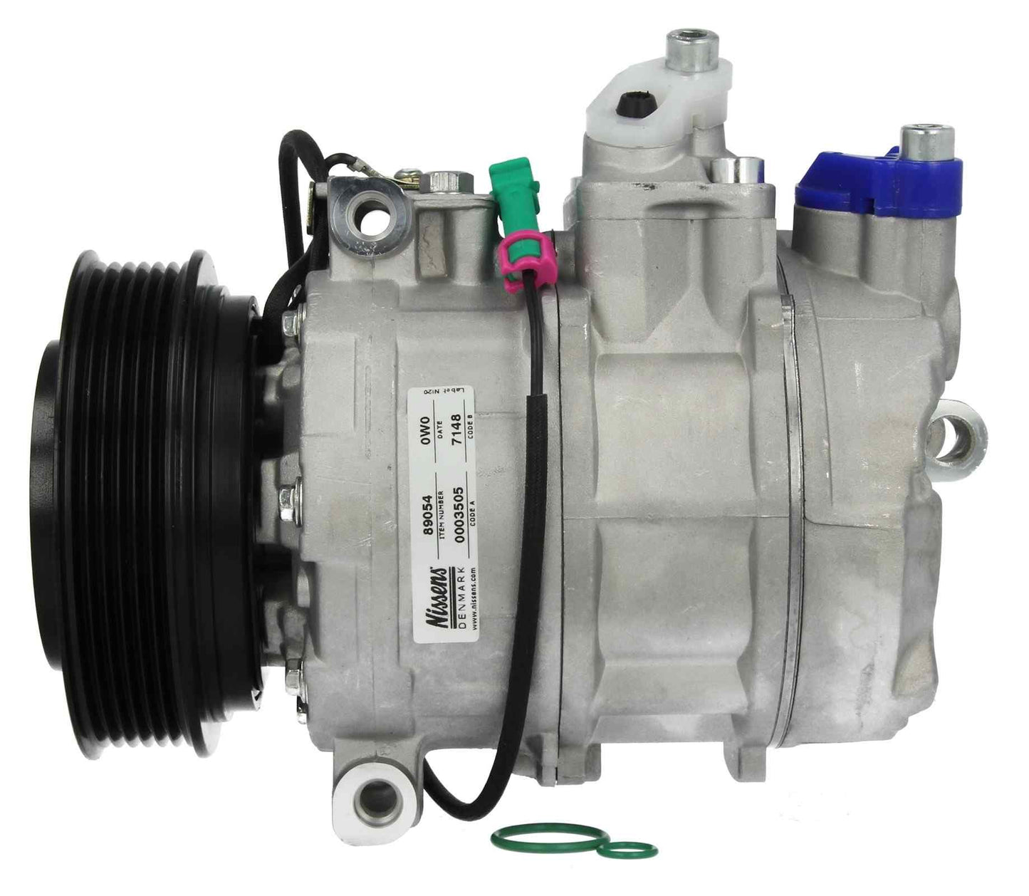 Angle View of A/C Compressor NISSENS 89054