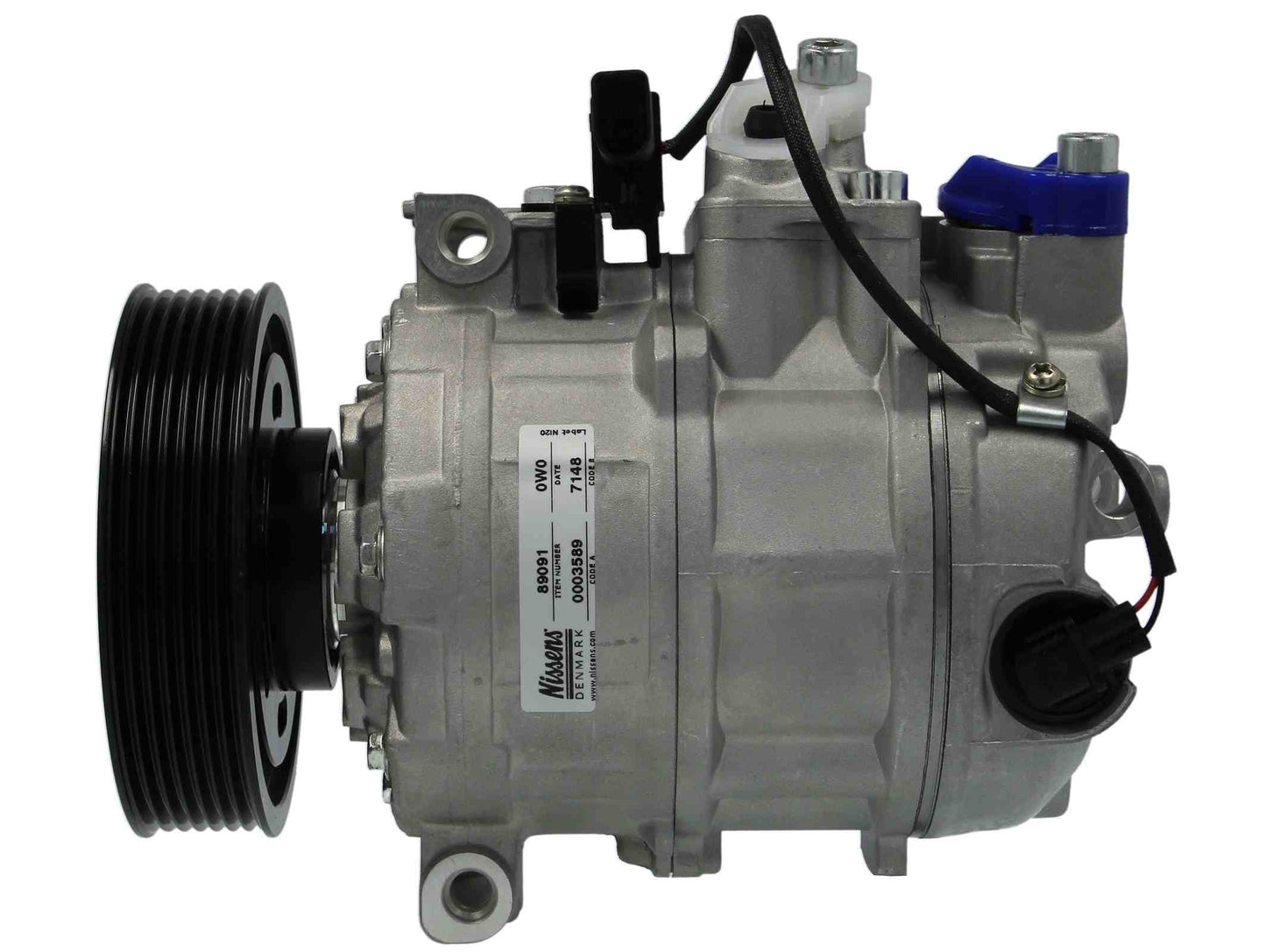 Angle View of A/C Compressor NISSENS 89091