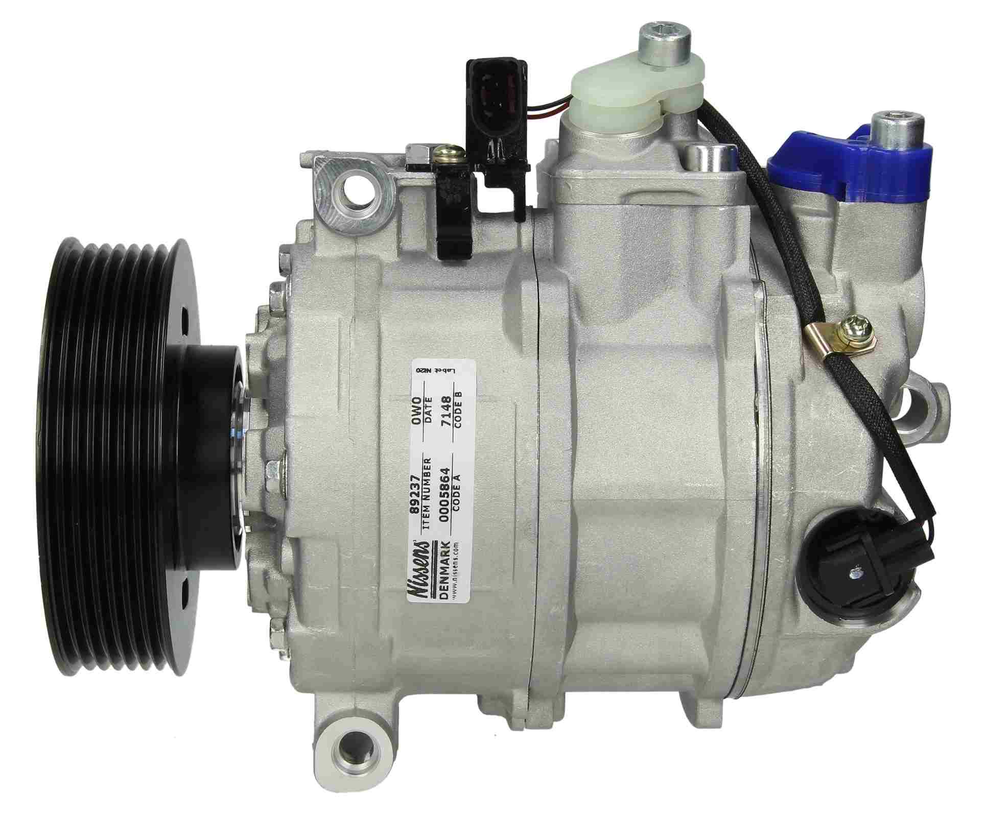 Angle View of A/C Compressor NISSENS 89237