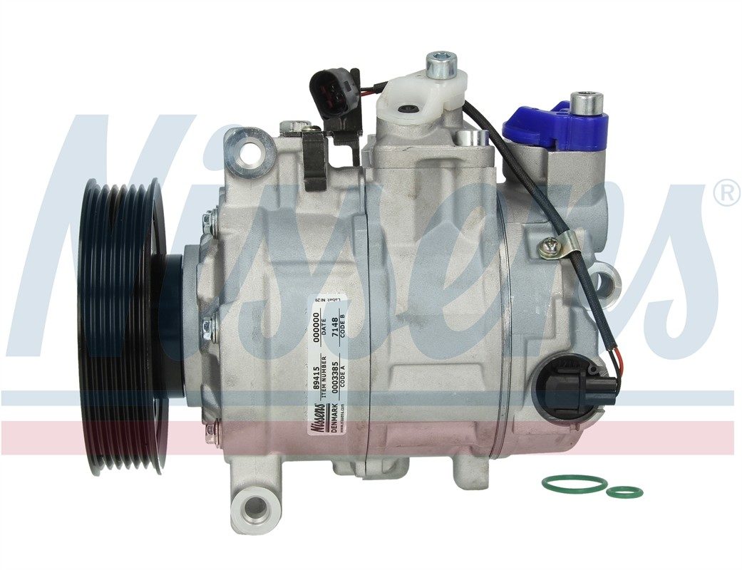 Front View of A/C Compressor NISSENS 89415