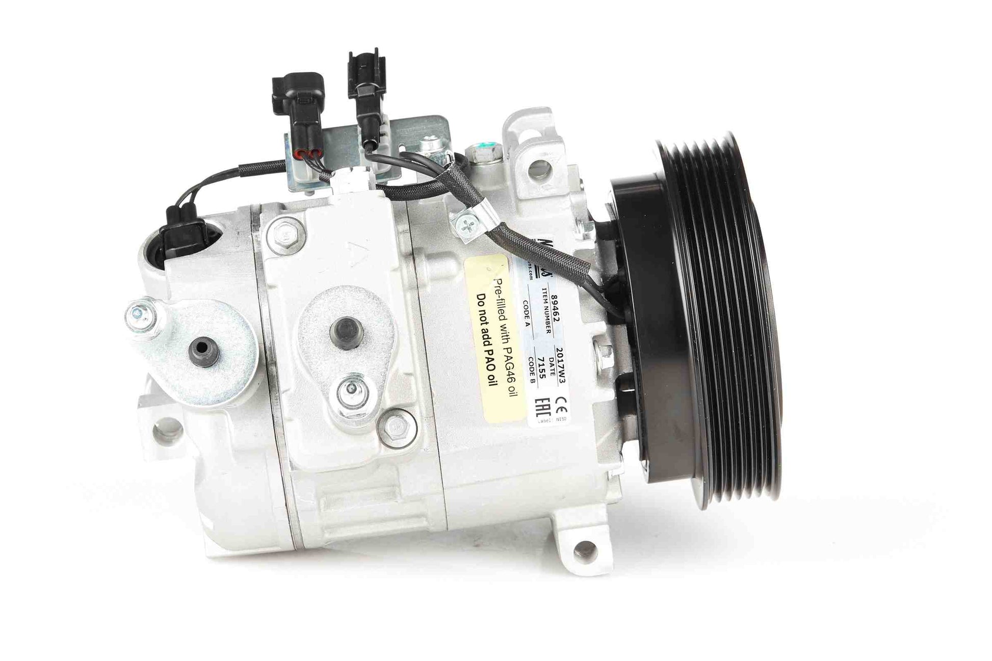 Angle View of A/C Compressor NISSENS 89462