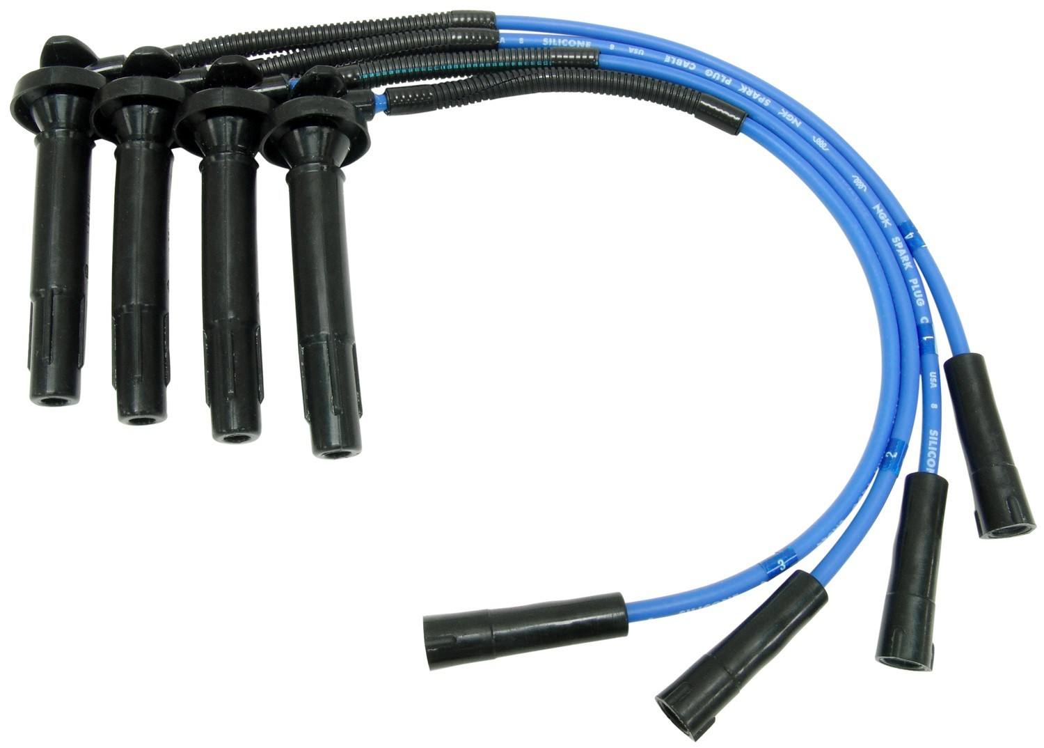 Front View of Spark Plug Wire Set NGK 55005